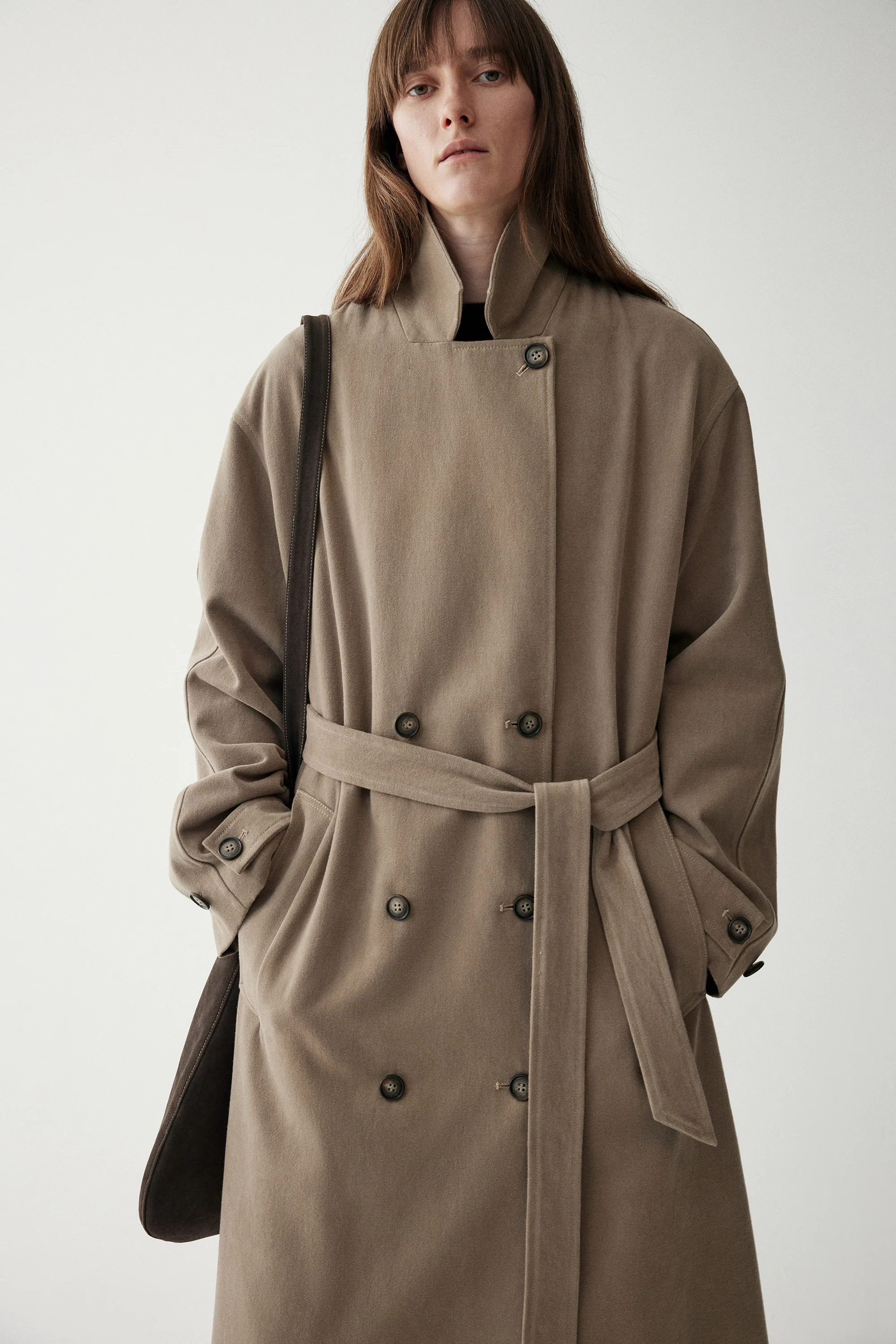 Long Straight-cut Trench Coat - Image 10