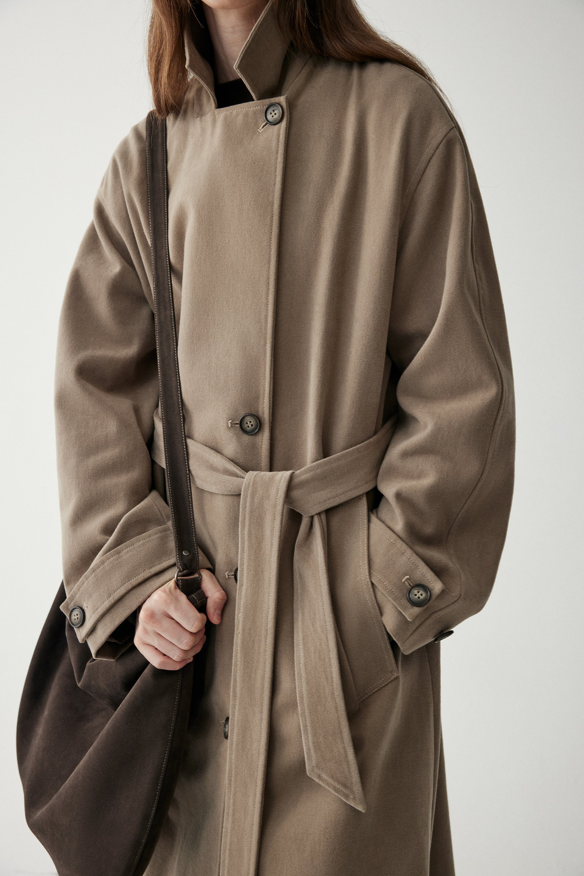 Long Straight-cut Trench Coat - Image 11