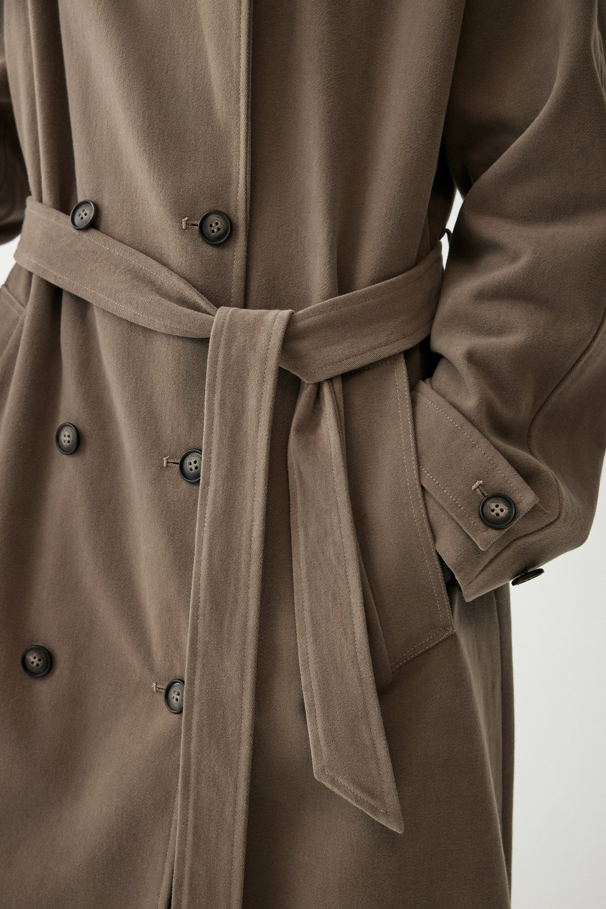 Long Straight-cut Trench Coat - Image 14