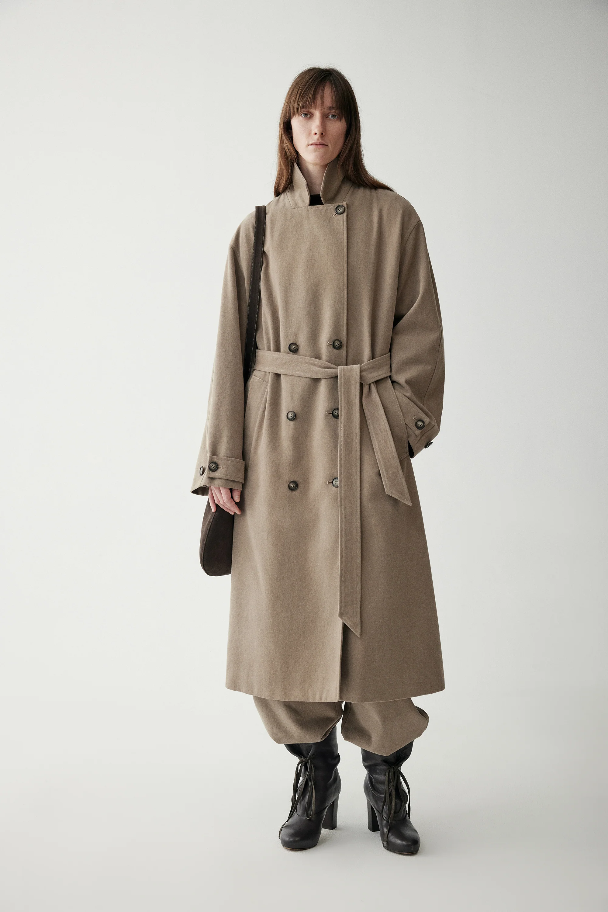 Long Straight-cut Trench Coat - Image 3