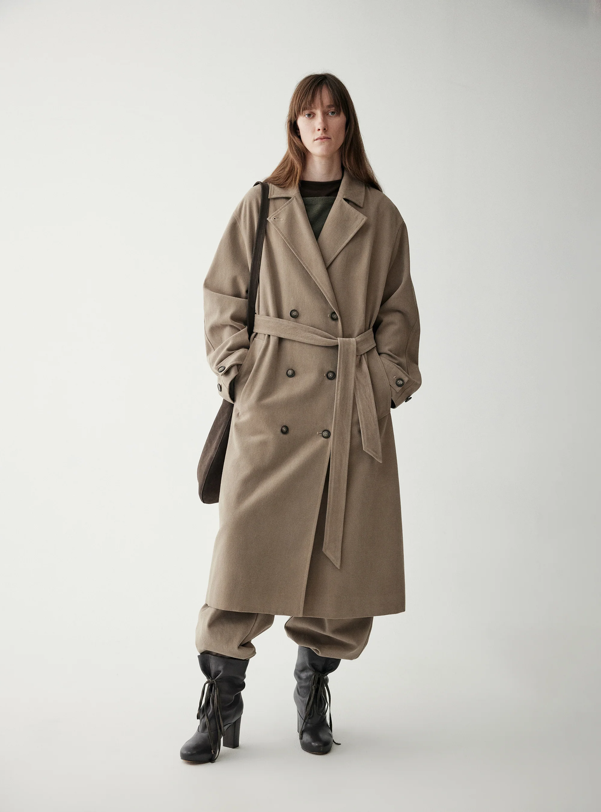 Long Straight-cut Trench Coat - Image 5