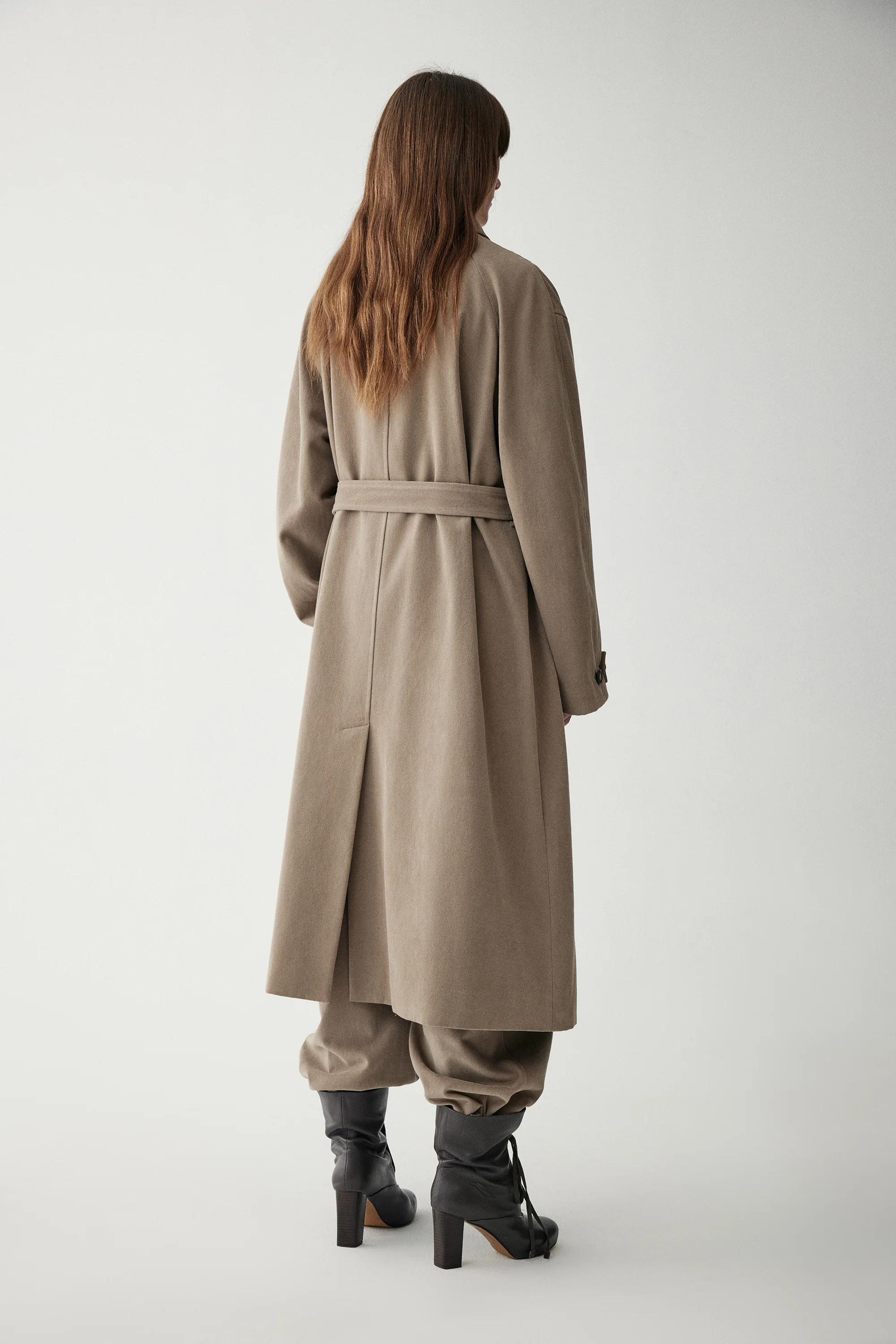 Long Straight-cut Trench Coat - Image 6