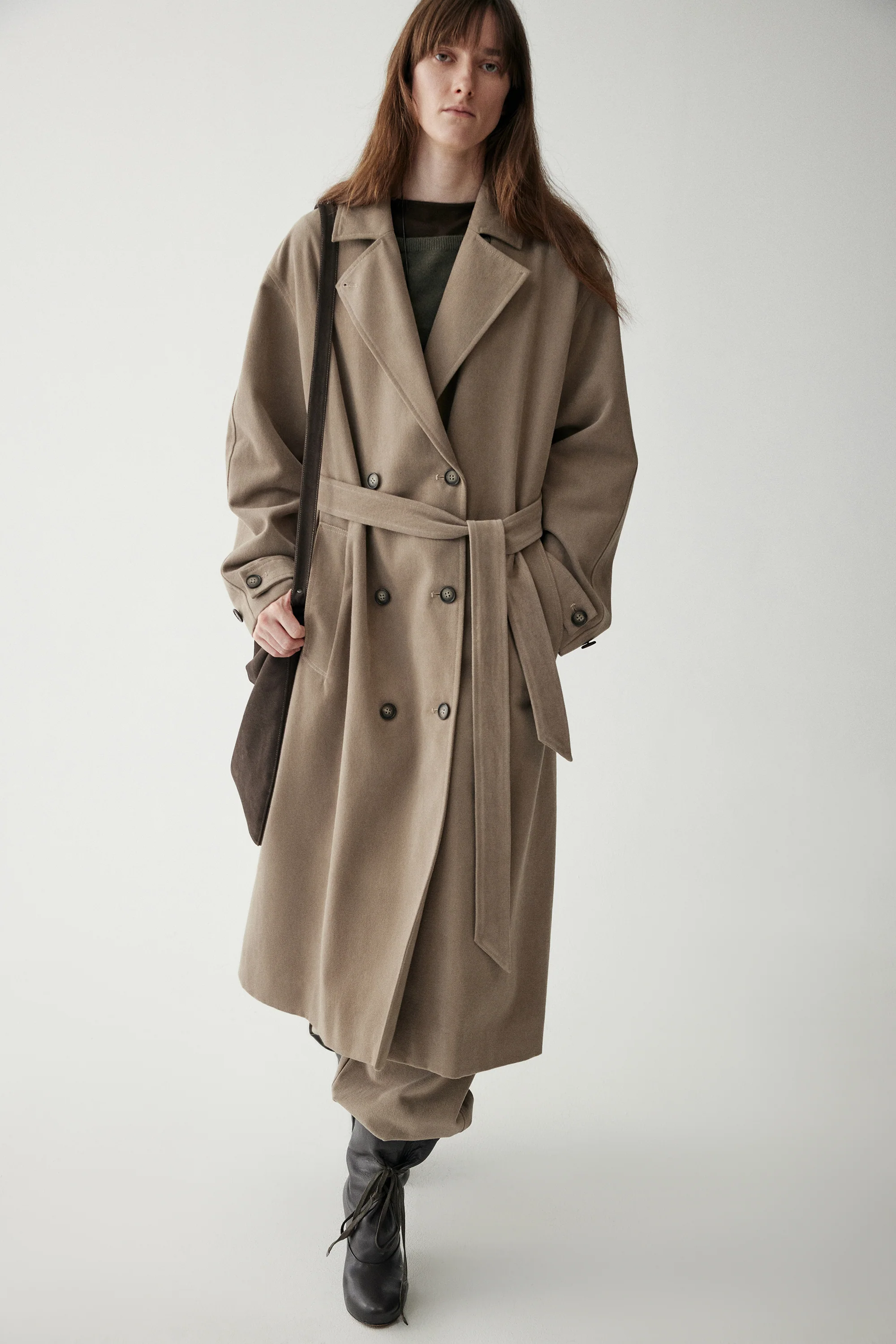 Long Straight-cut Trench Coat - Image 7