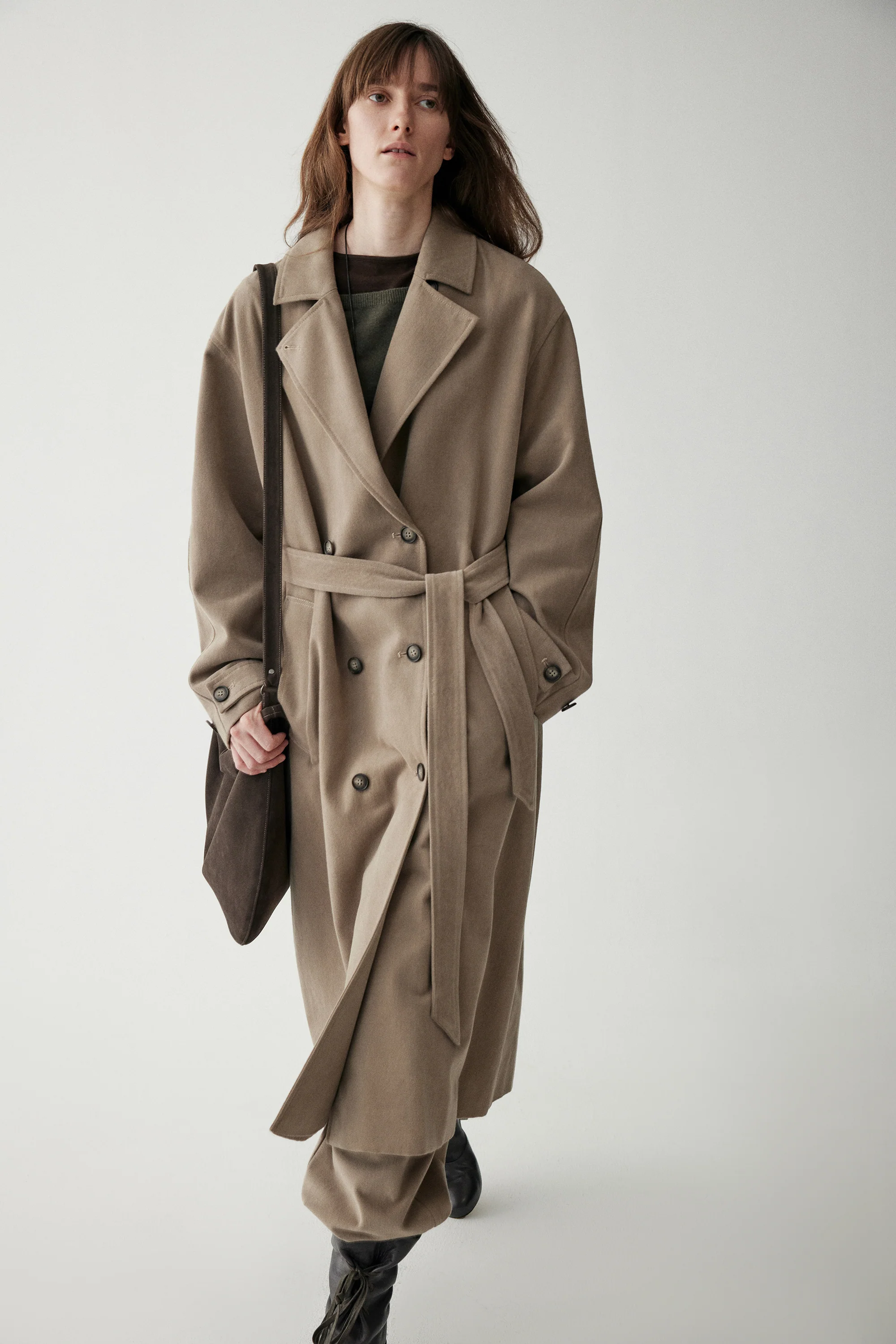 Long Straight-cut Trench Coat - Image 8