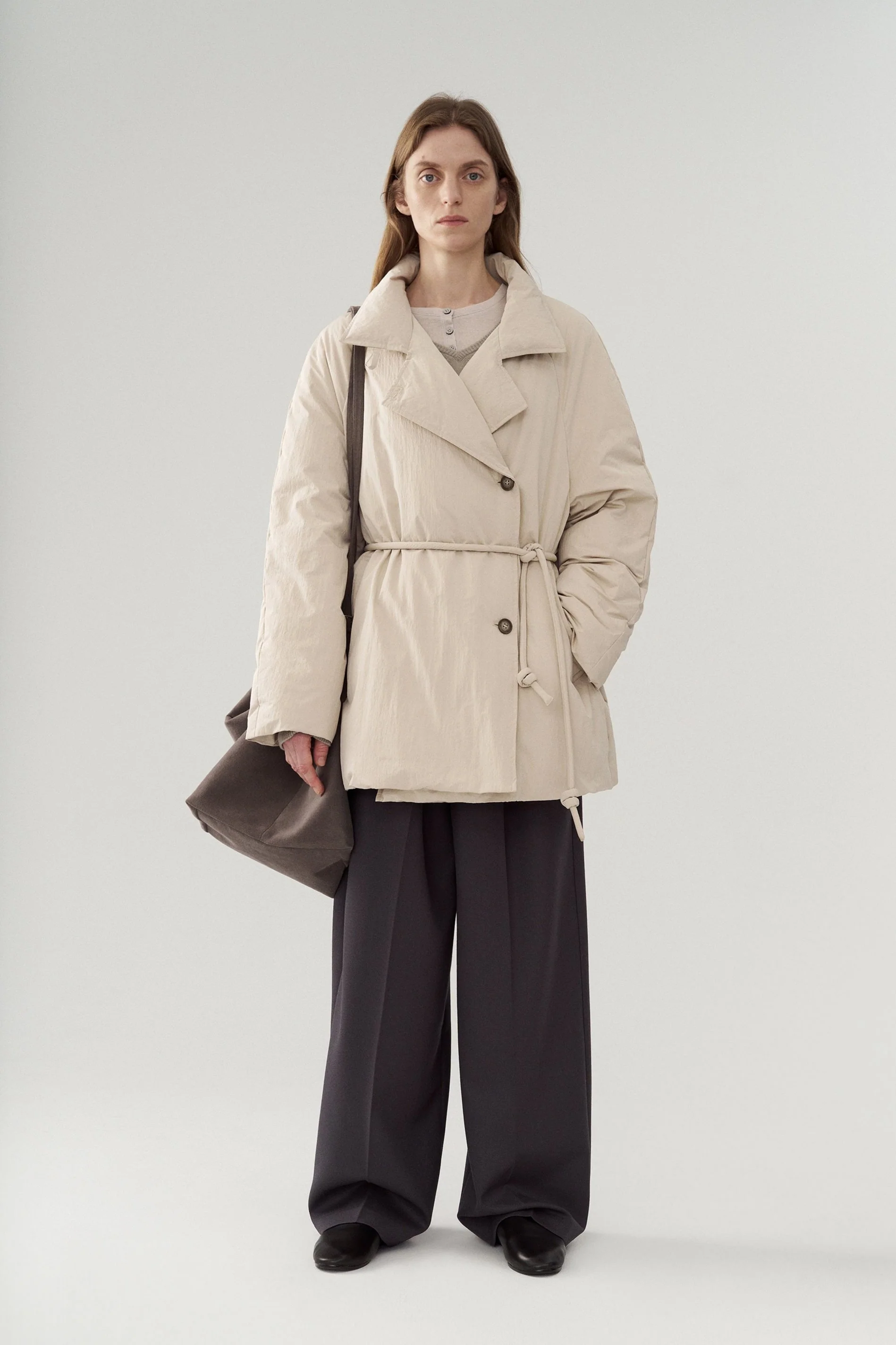 Loose-fit Wide-leg Trousers With Double Pleats - Image 11