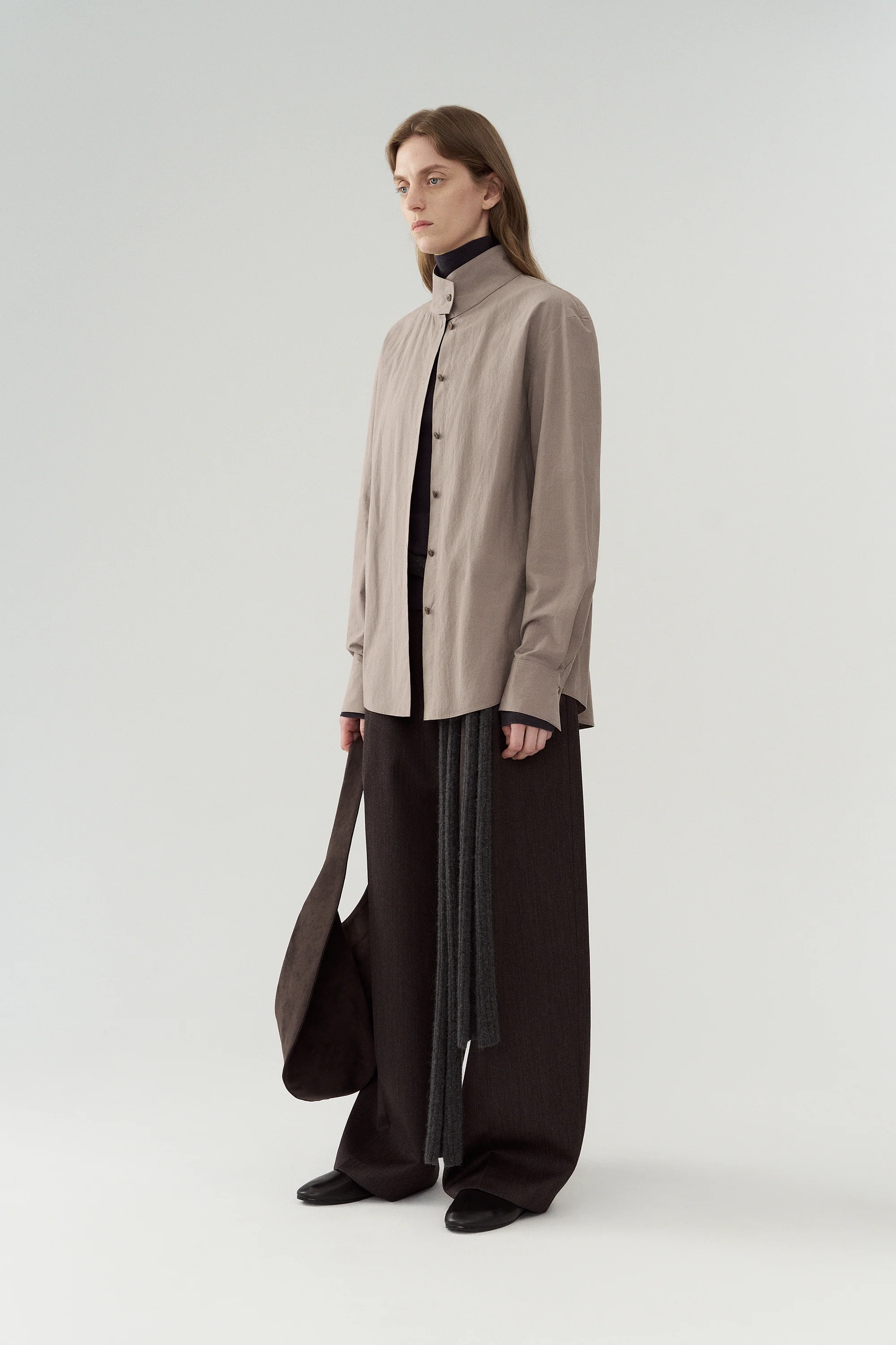 Loose-fit Wide-leg Trousers With Double Pleats - Image 9