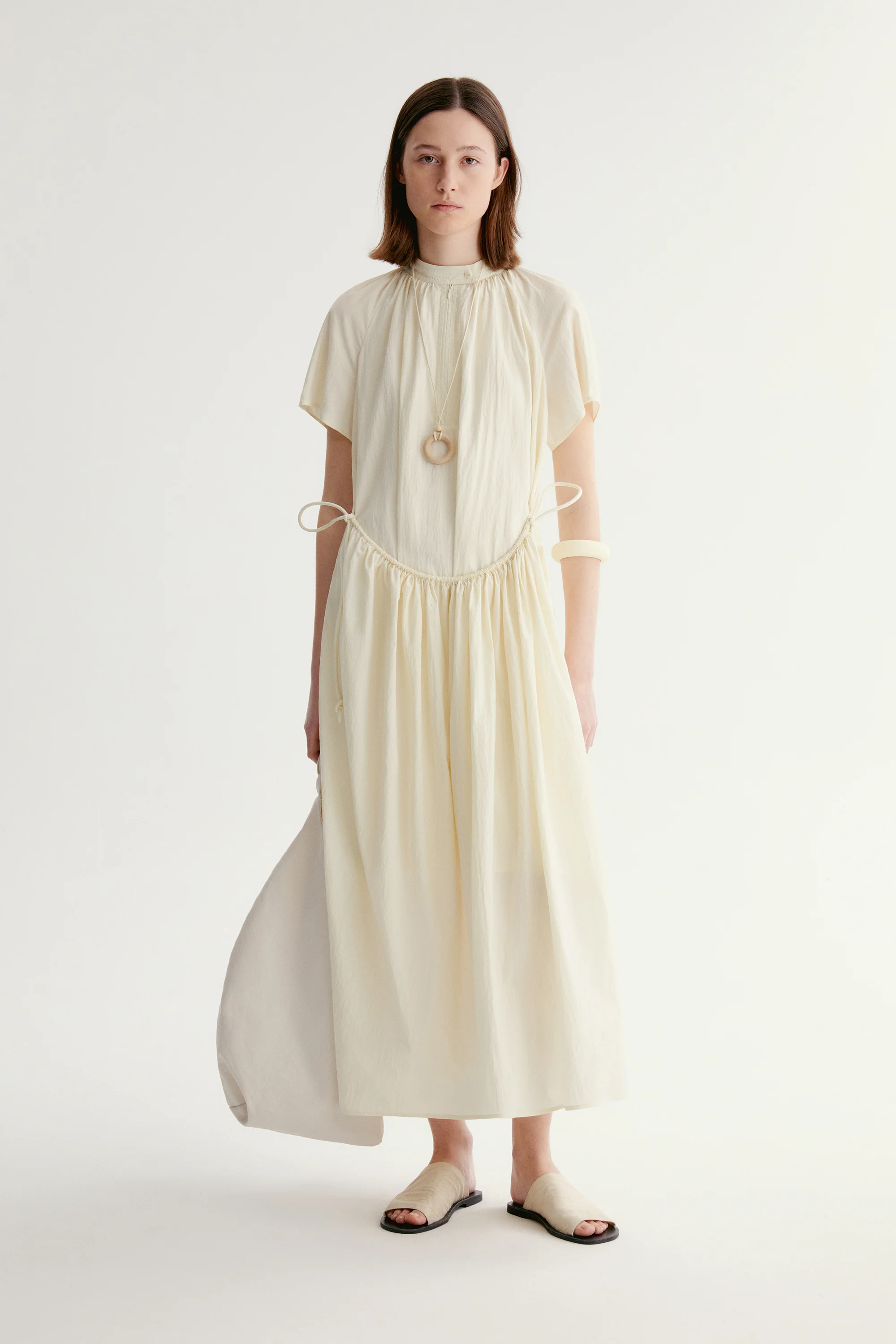 A-line Pleated Dress - Image 17