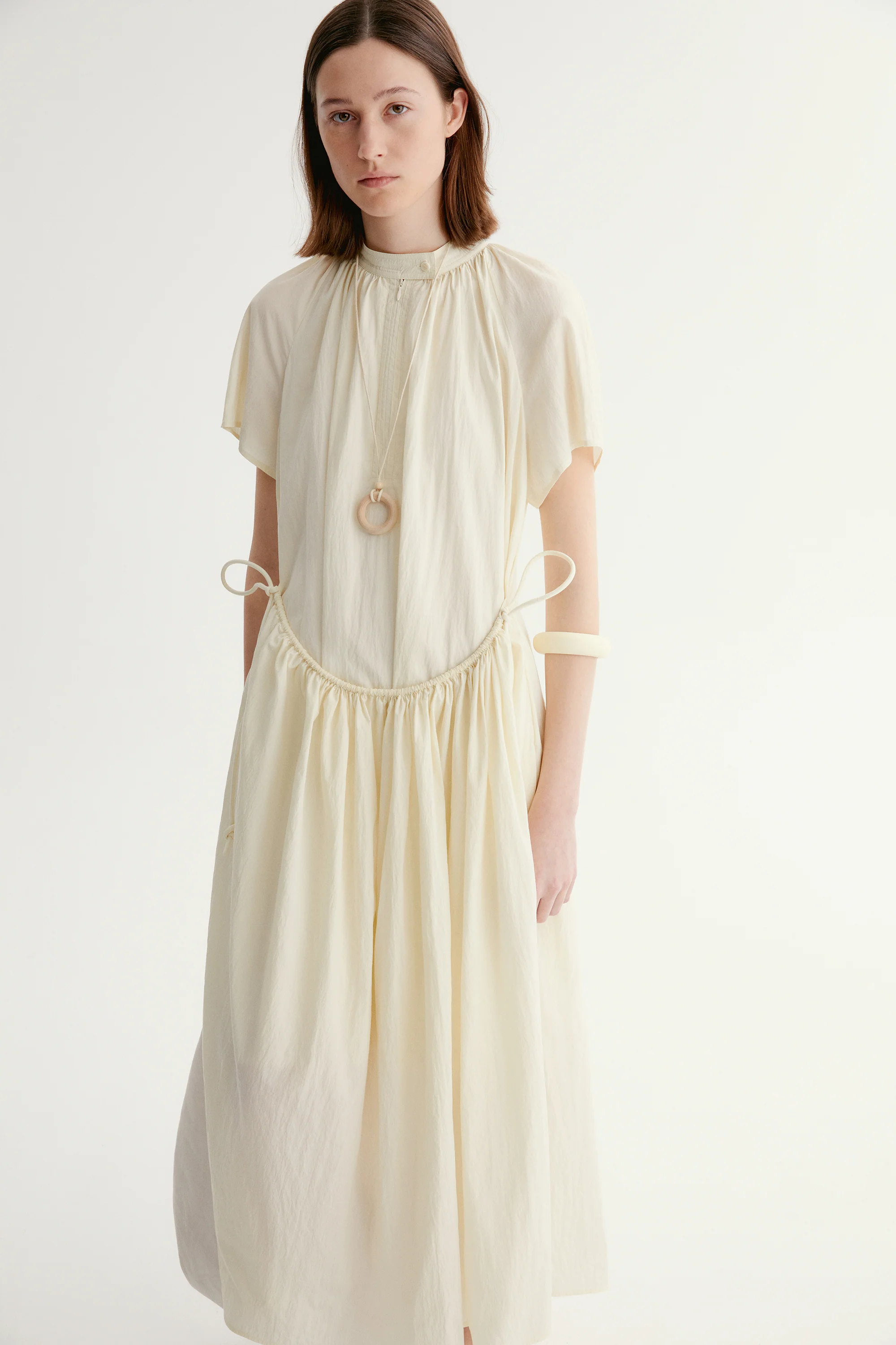 A-line Pleated Dress - Image 18