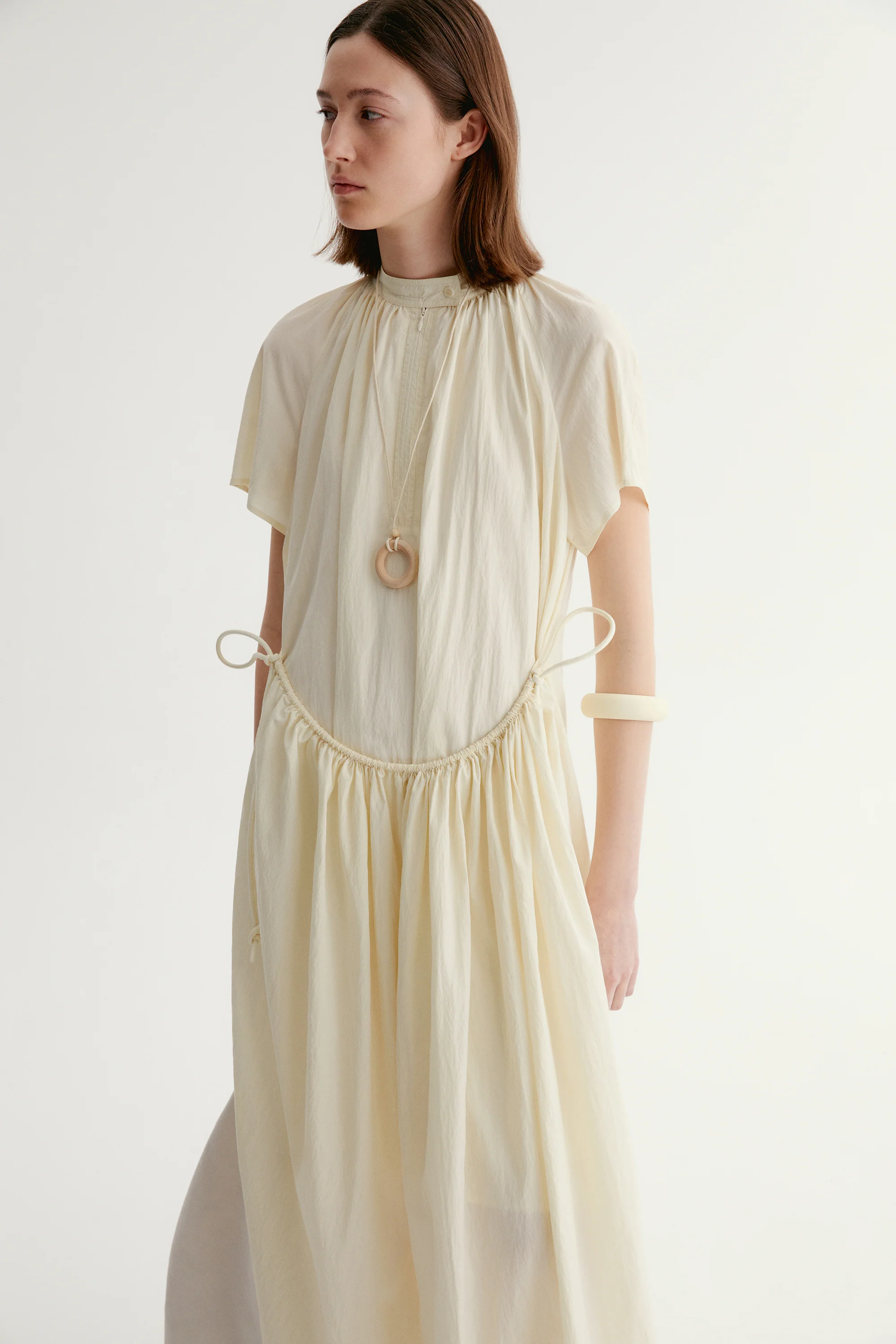 A-line Pleated Dress - Image 19