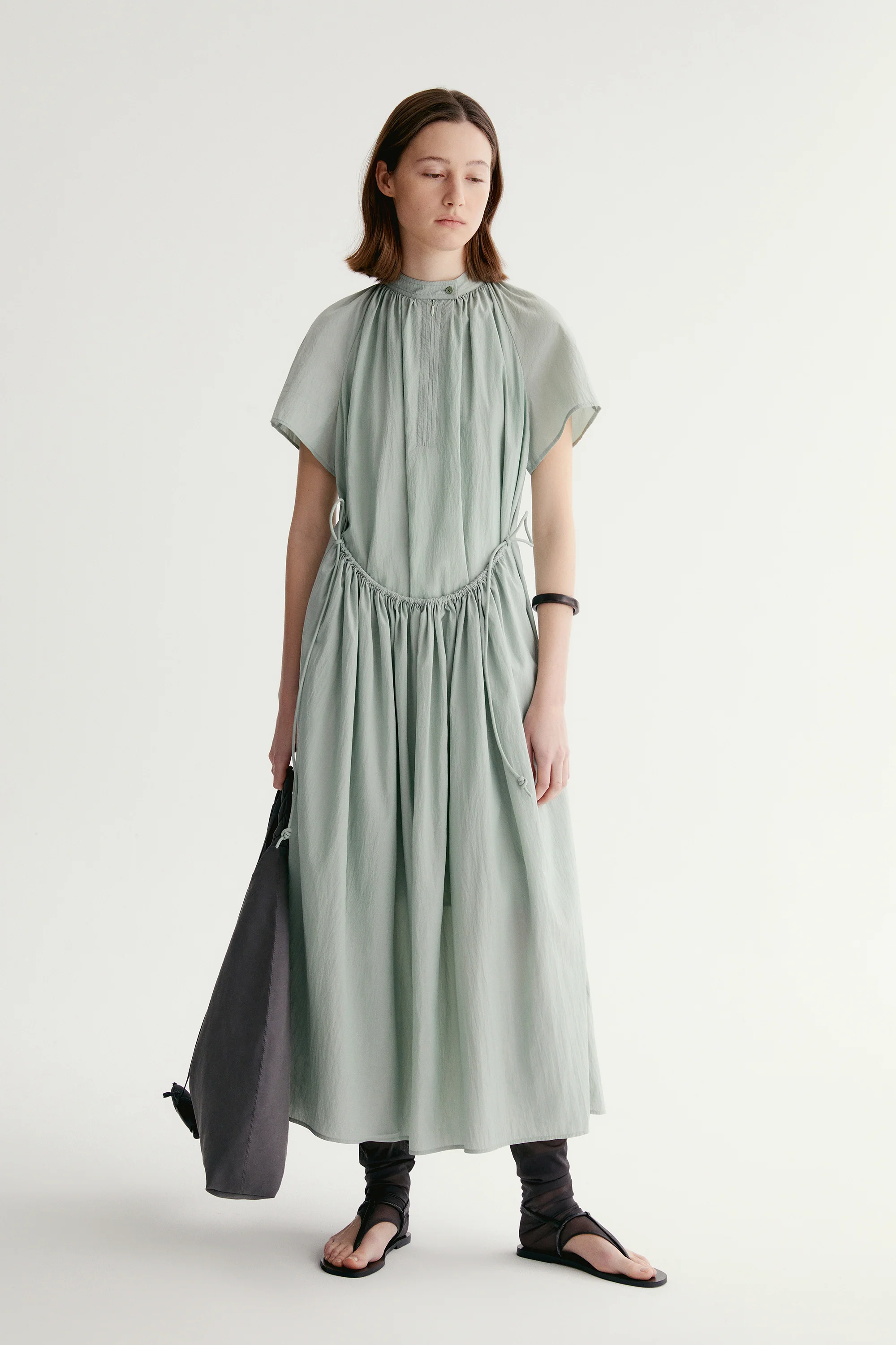 A-line Pleated Dress - Image 5