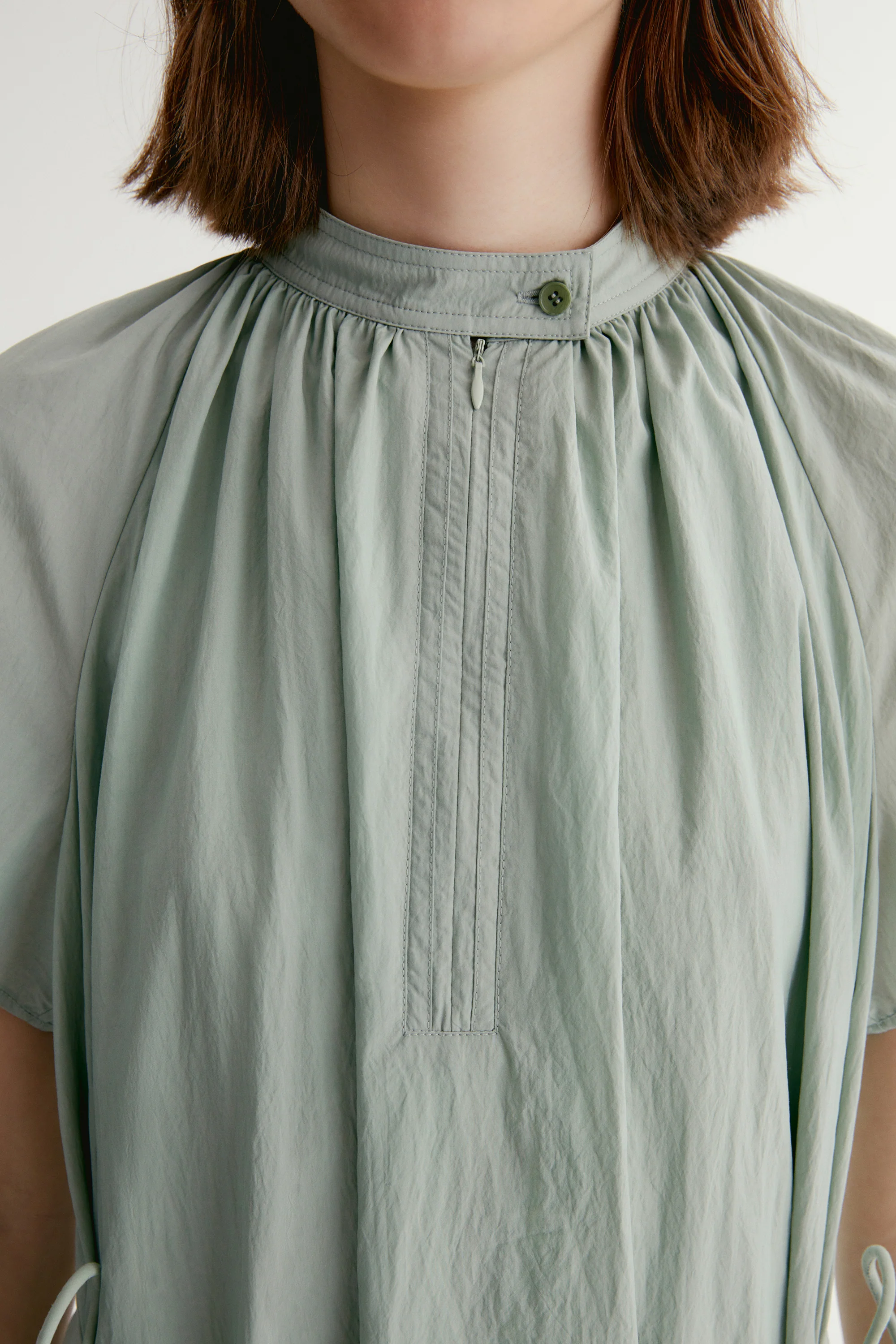 A-line Pleated Dress - Image 9