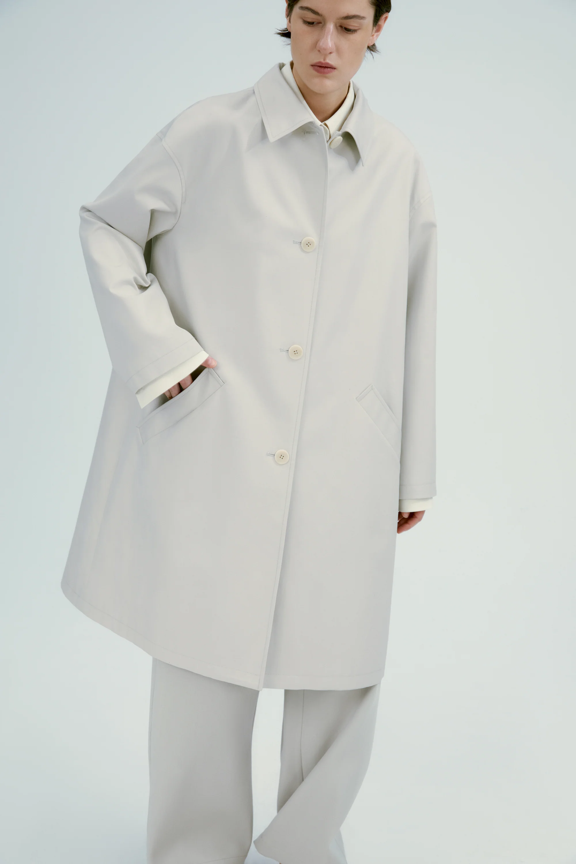 A-line Trench Coat - Image 15