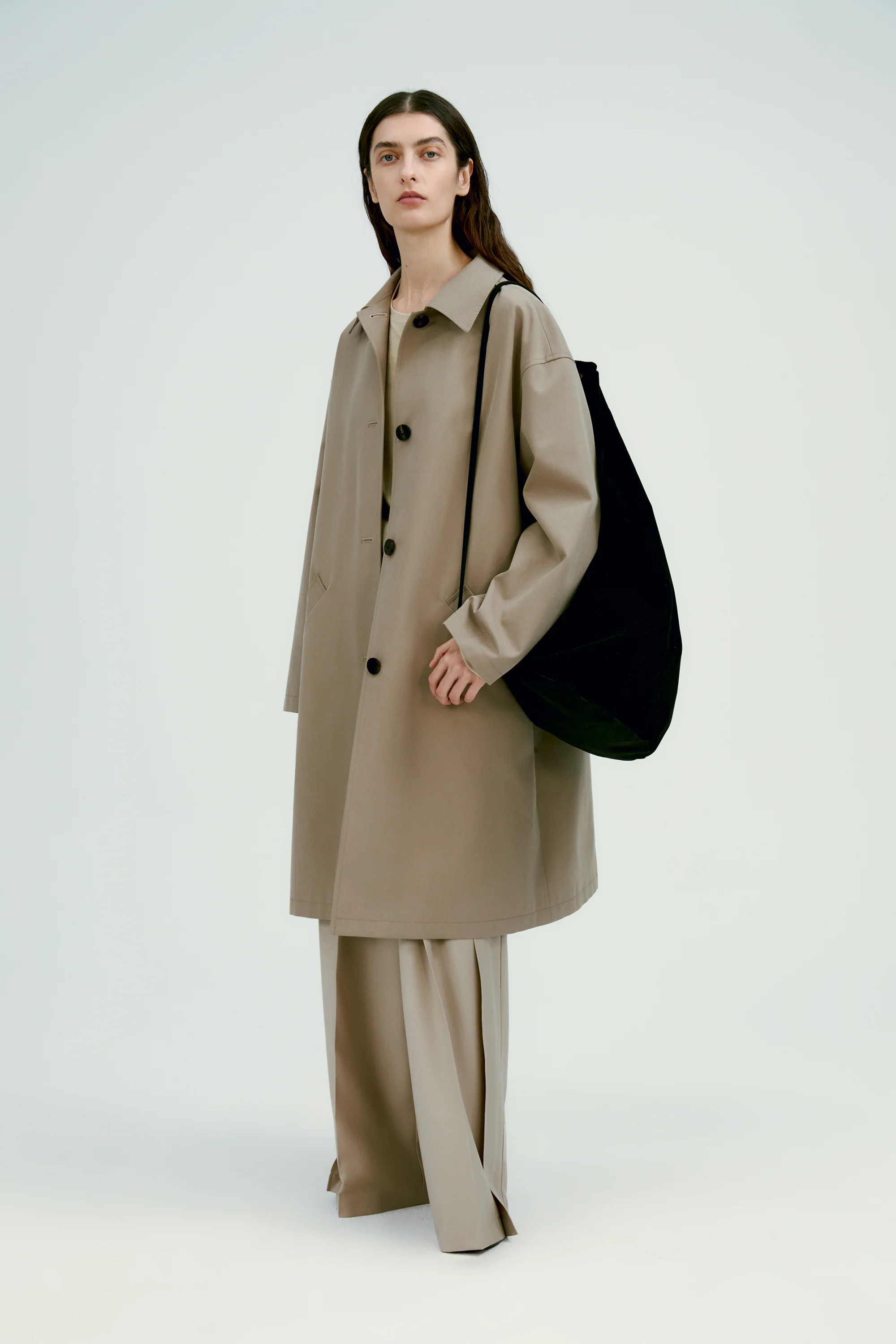A-line Trench Coat - Image 19