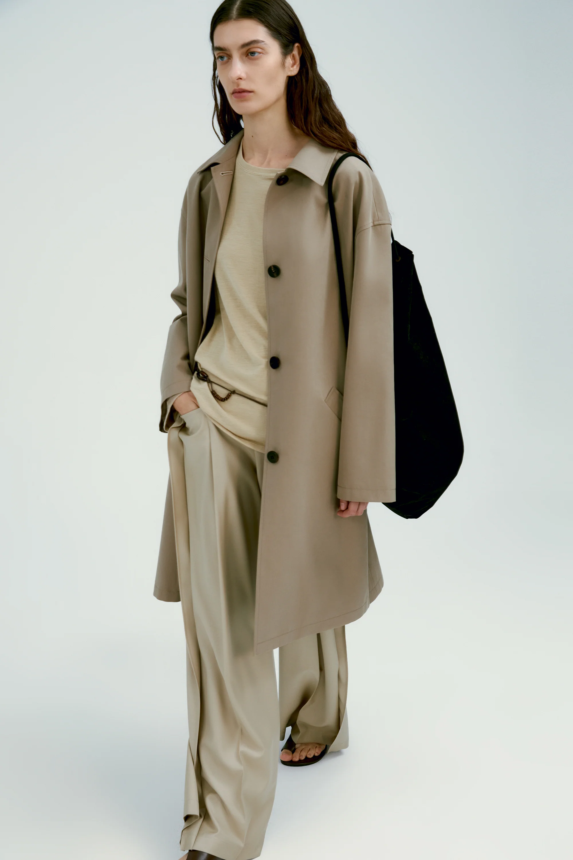 A-line Trench Coat - Image 22