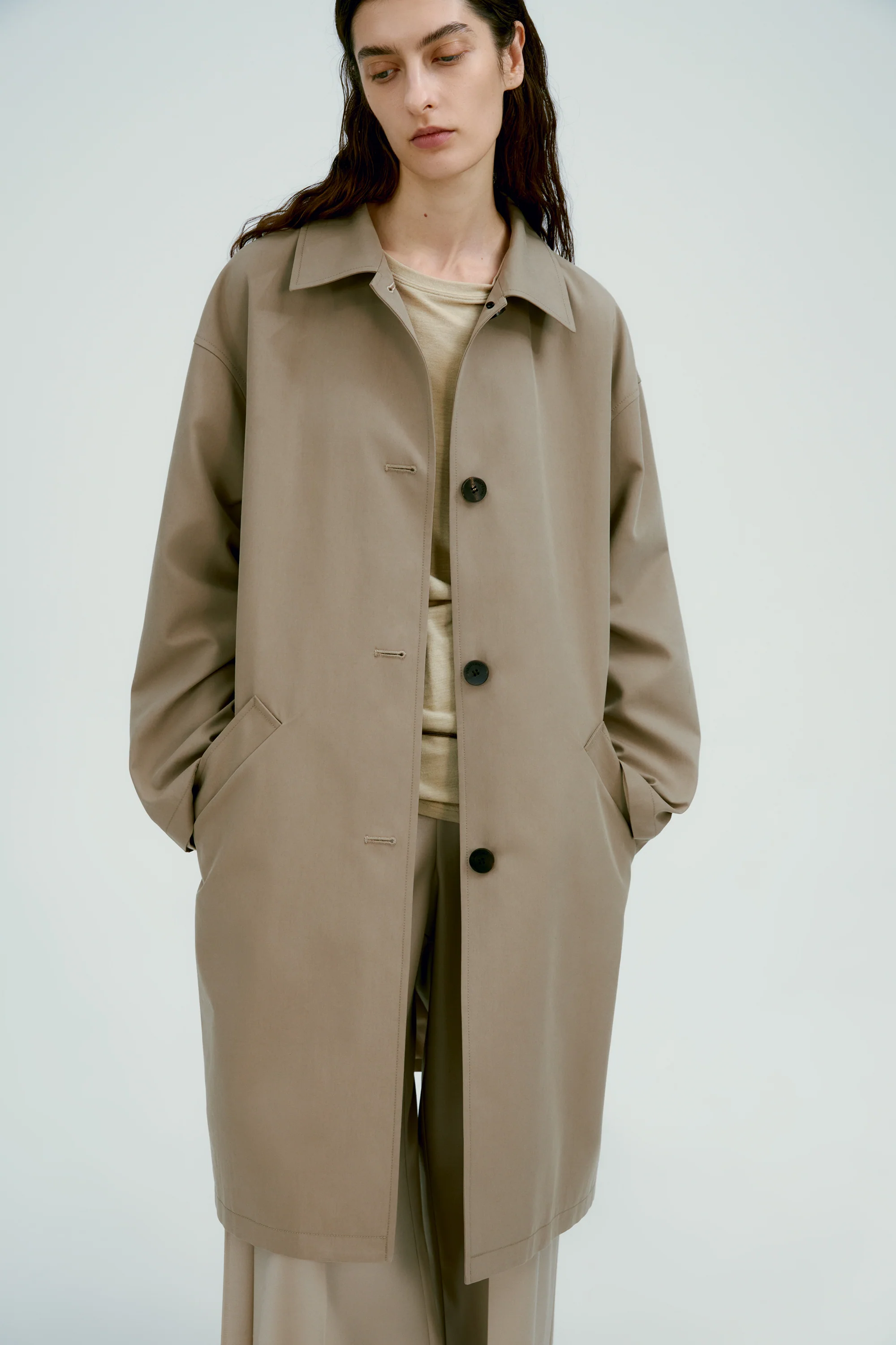 A-line Trench Coat - Image 23