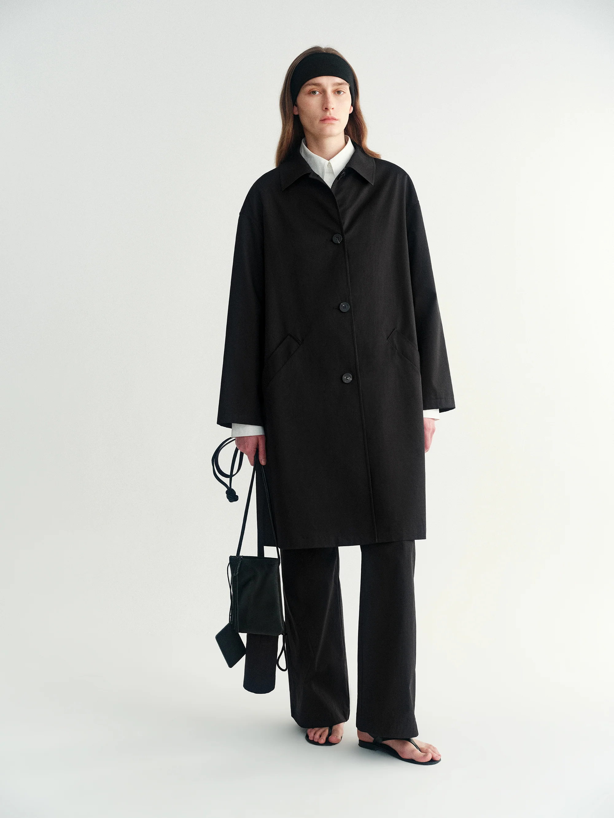 A-line Trench Coat - Image 3
