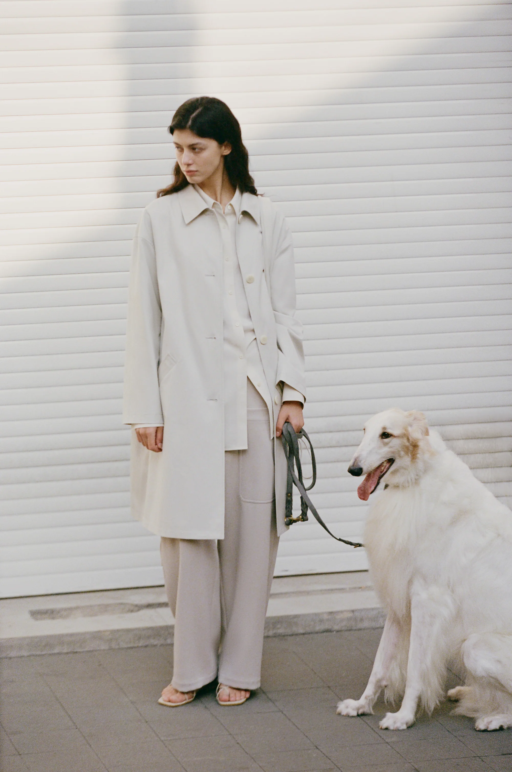 A-line Trench Coat - Image 9