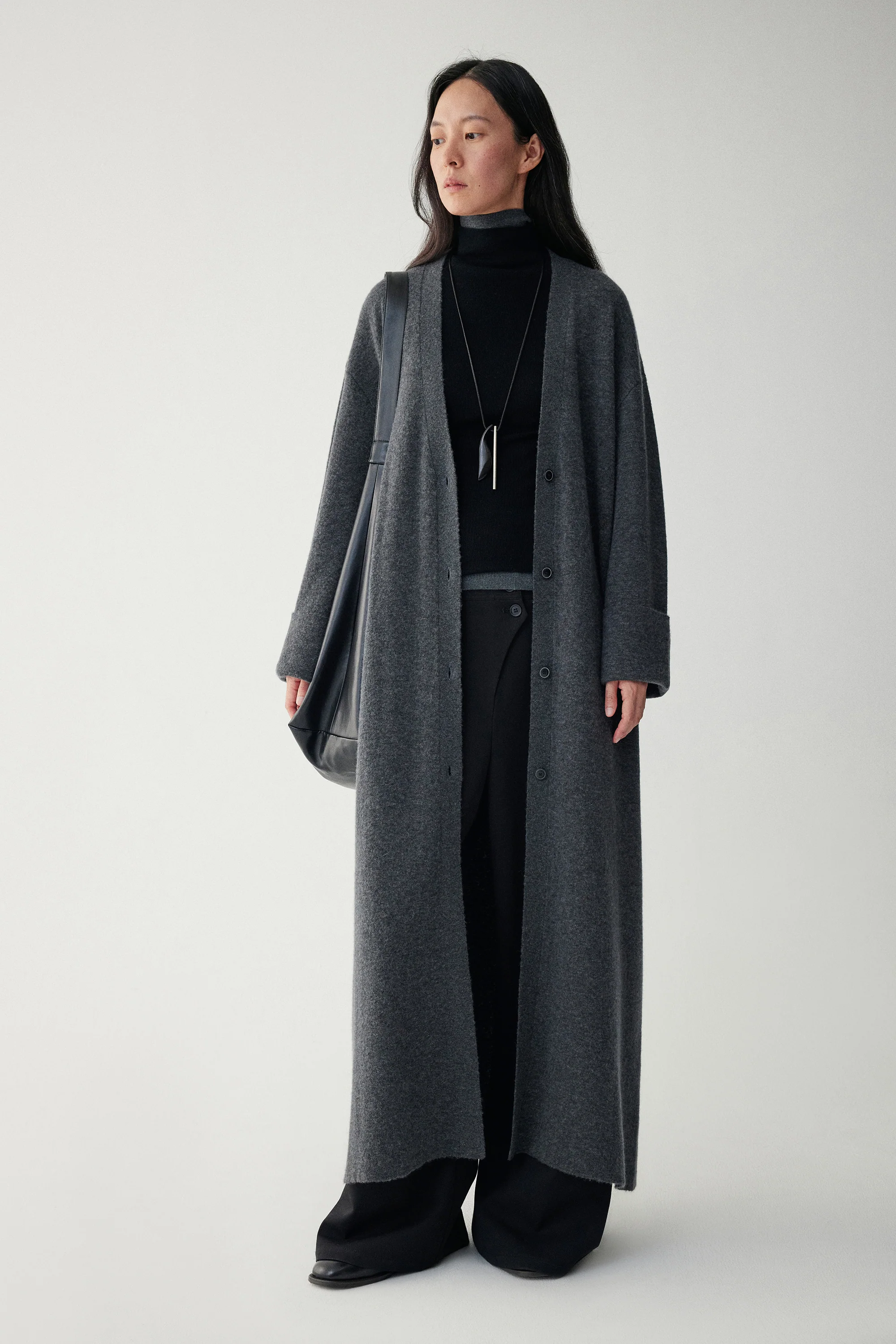 Ankle-length Alpaca Cardigan - Image 10