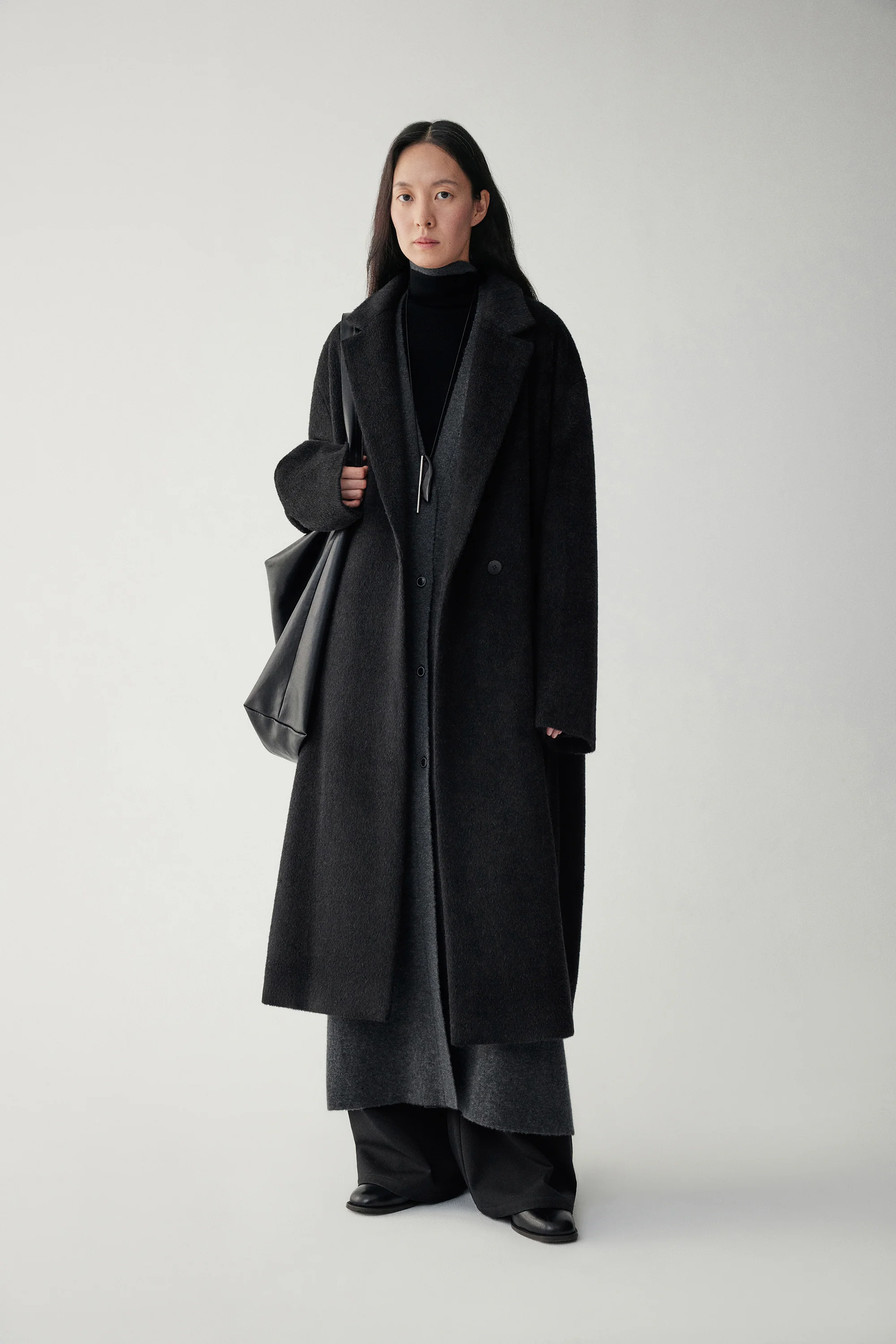 Ankle-length Alpaca Cardigan - Image 13
