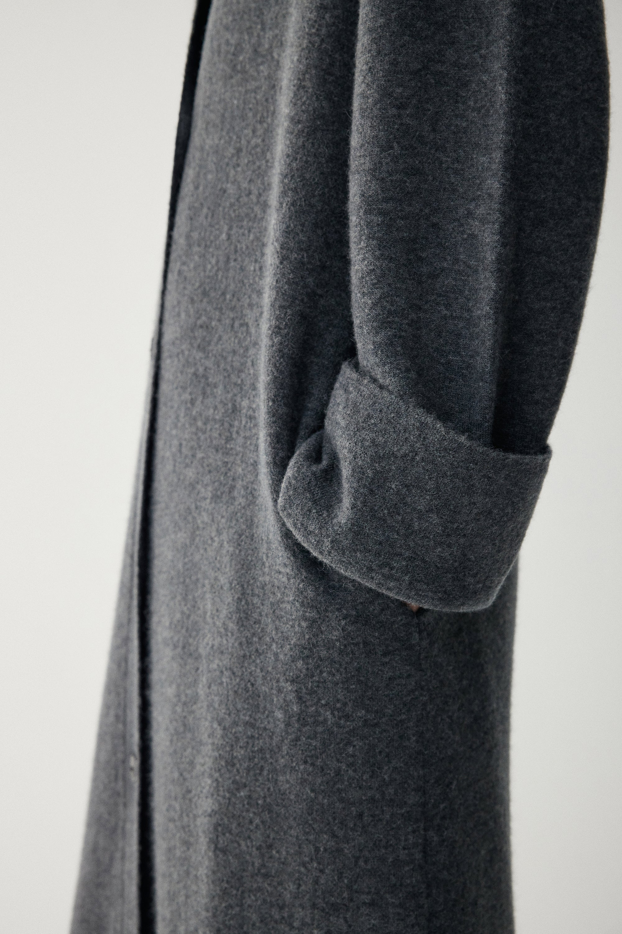 Ankle-length Alpaca Cardigan - Image 16