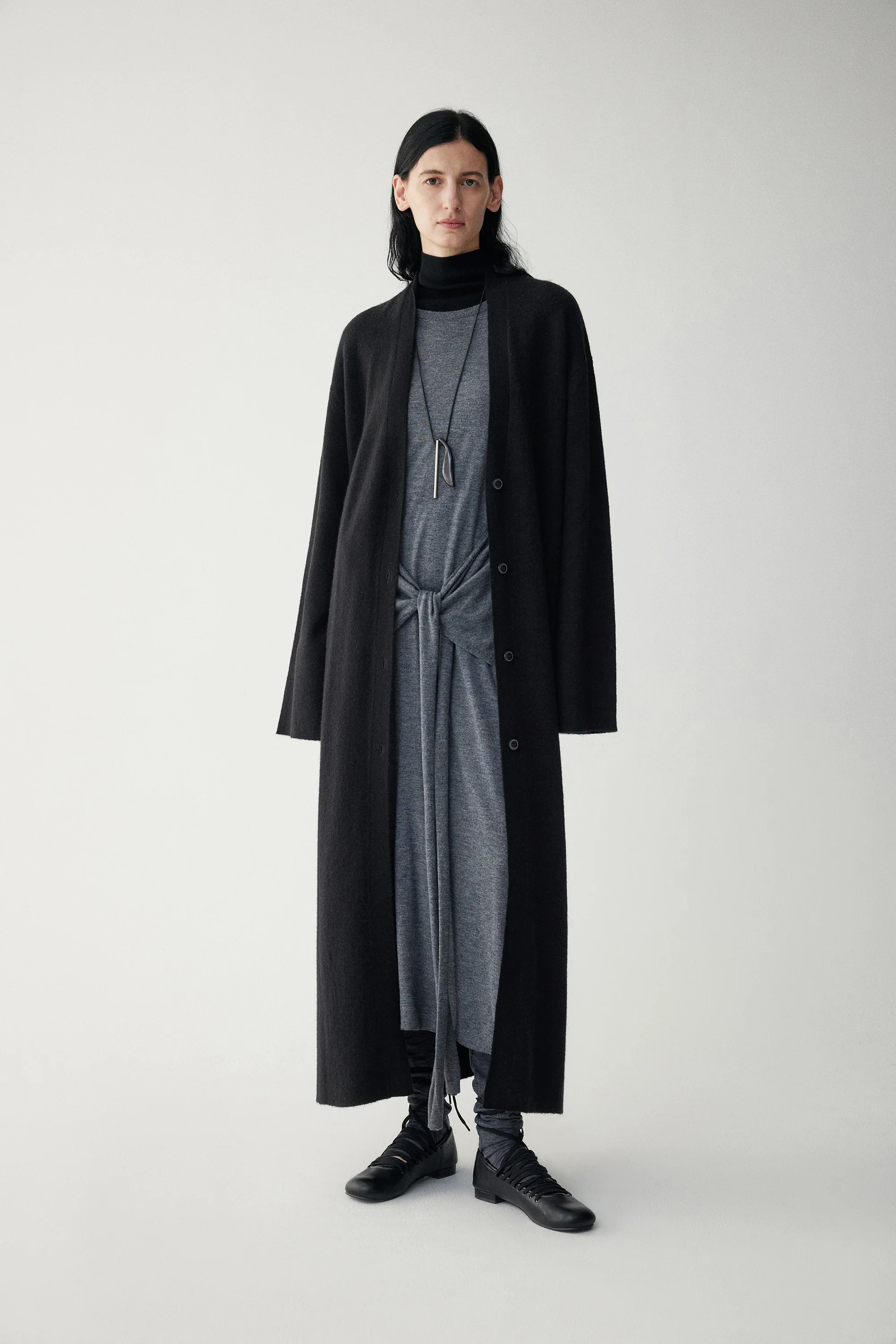 Ankle-length Alpaca Cardigan - Image 5
