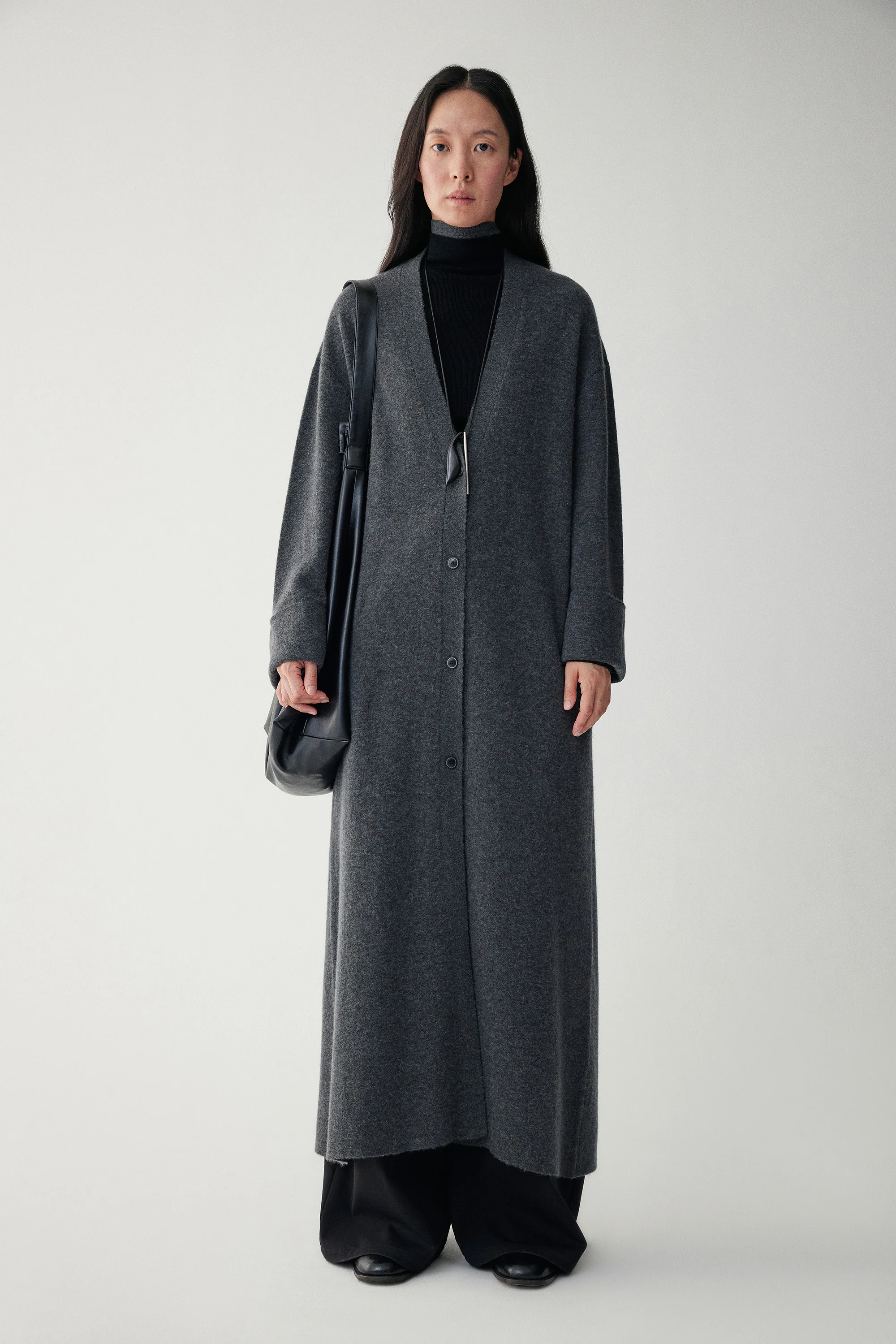 Ankle-length Alpaca Cardigan - Image 8