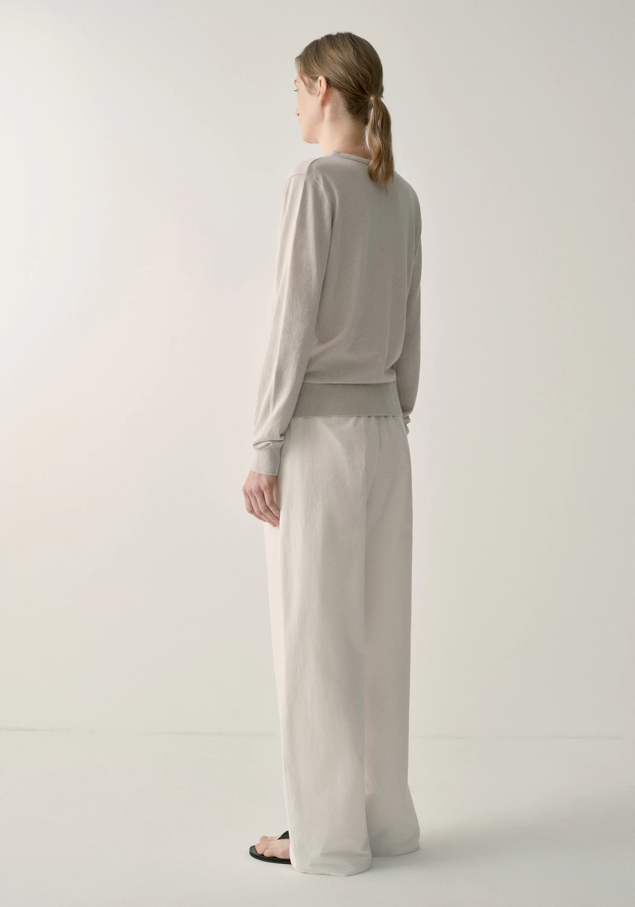 Asymmetric Hemp-cotton Cardigan - Image 13