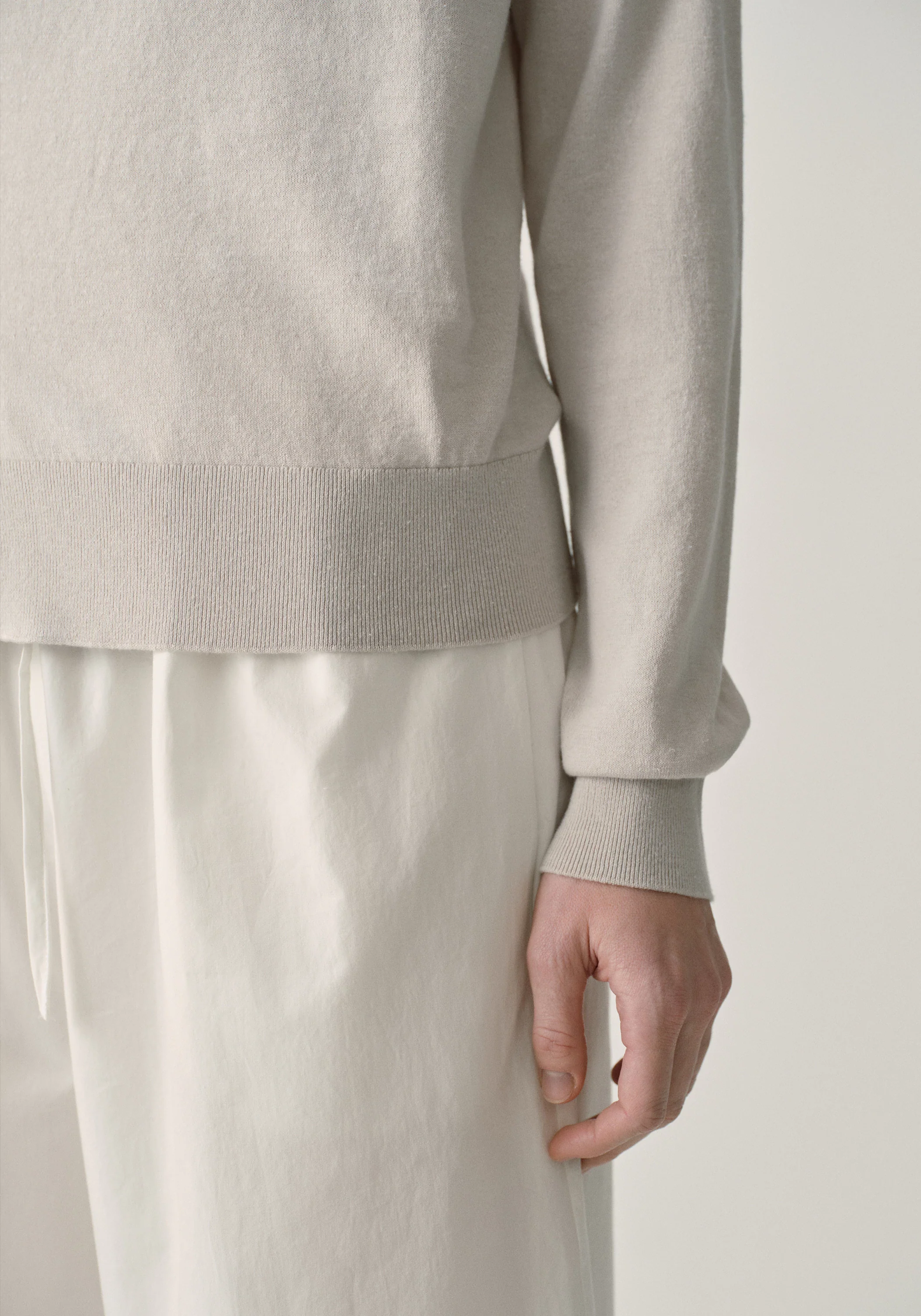 Asymmetric Hemp-cotton Cardigan - Image 16