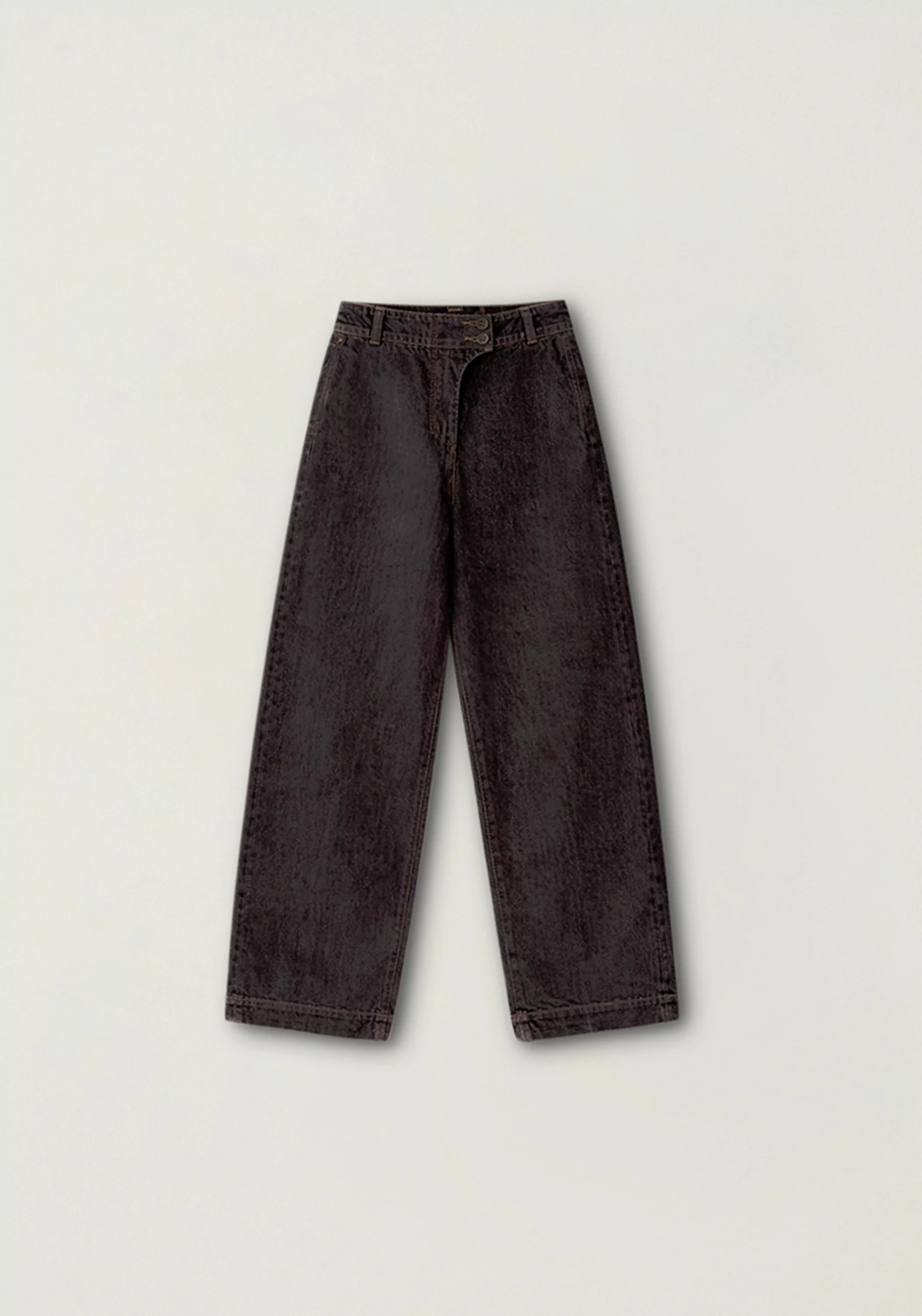 Asymmetric-placket Jeans - Image 2