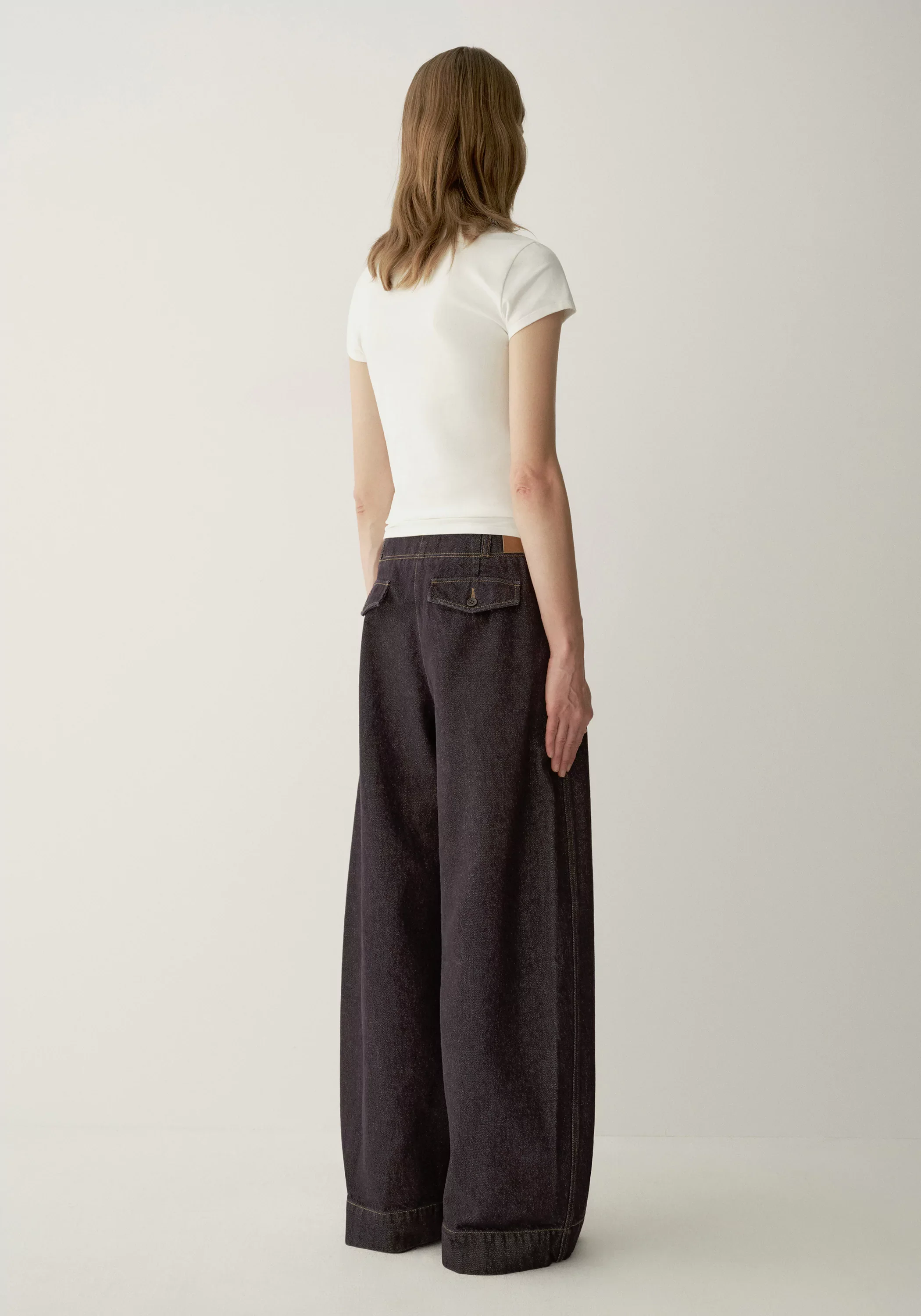 Asymmetric-placket Jeans - Image 4
