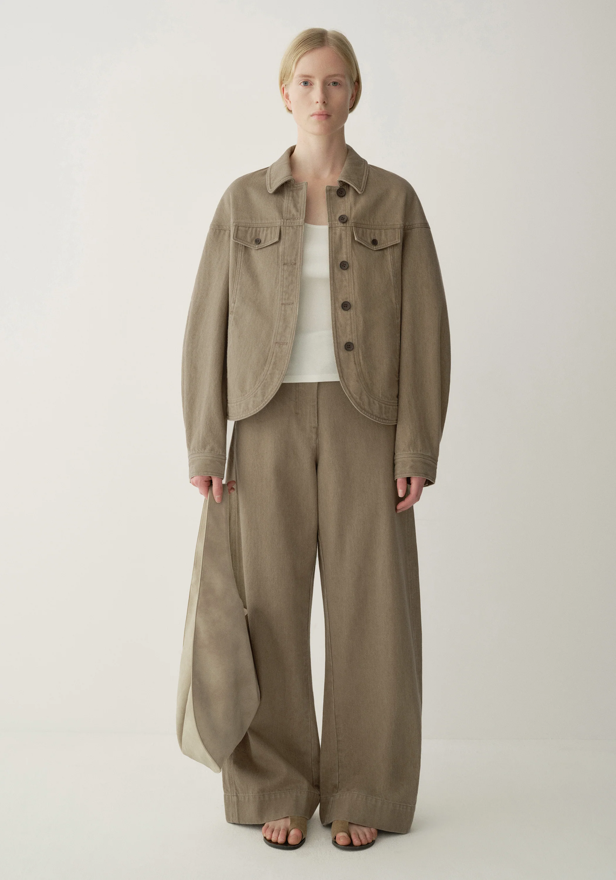 Asymmetric-placket Jeans - Image 8