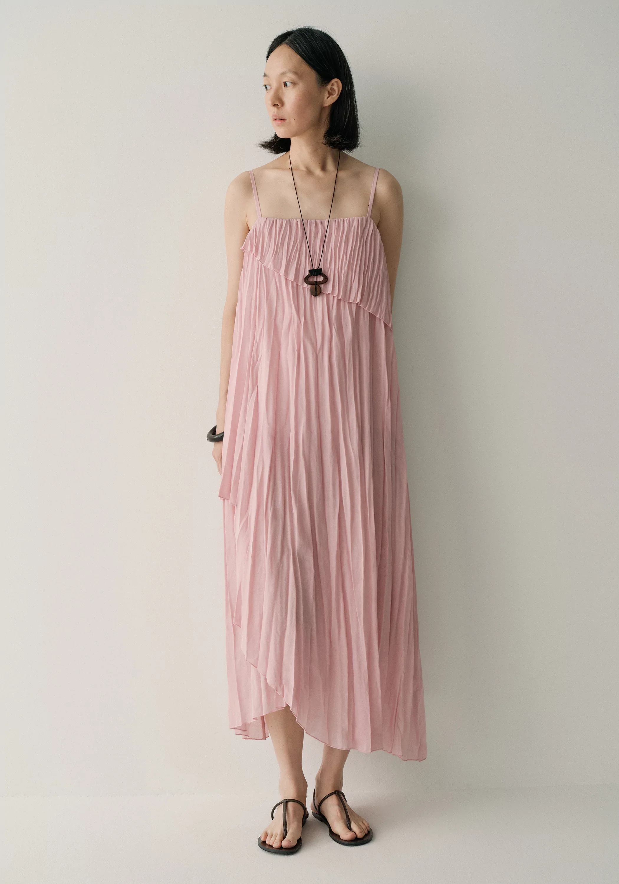 Asymmetric Pleated Dress - Image 16