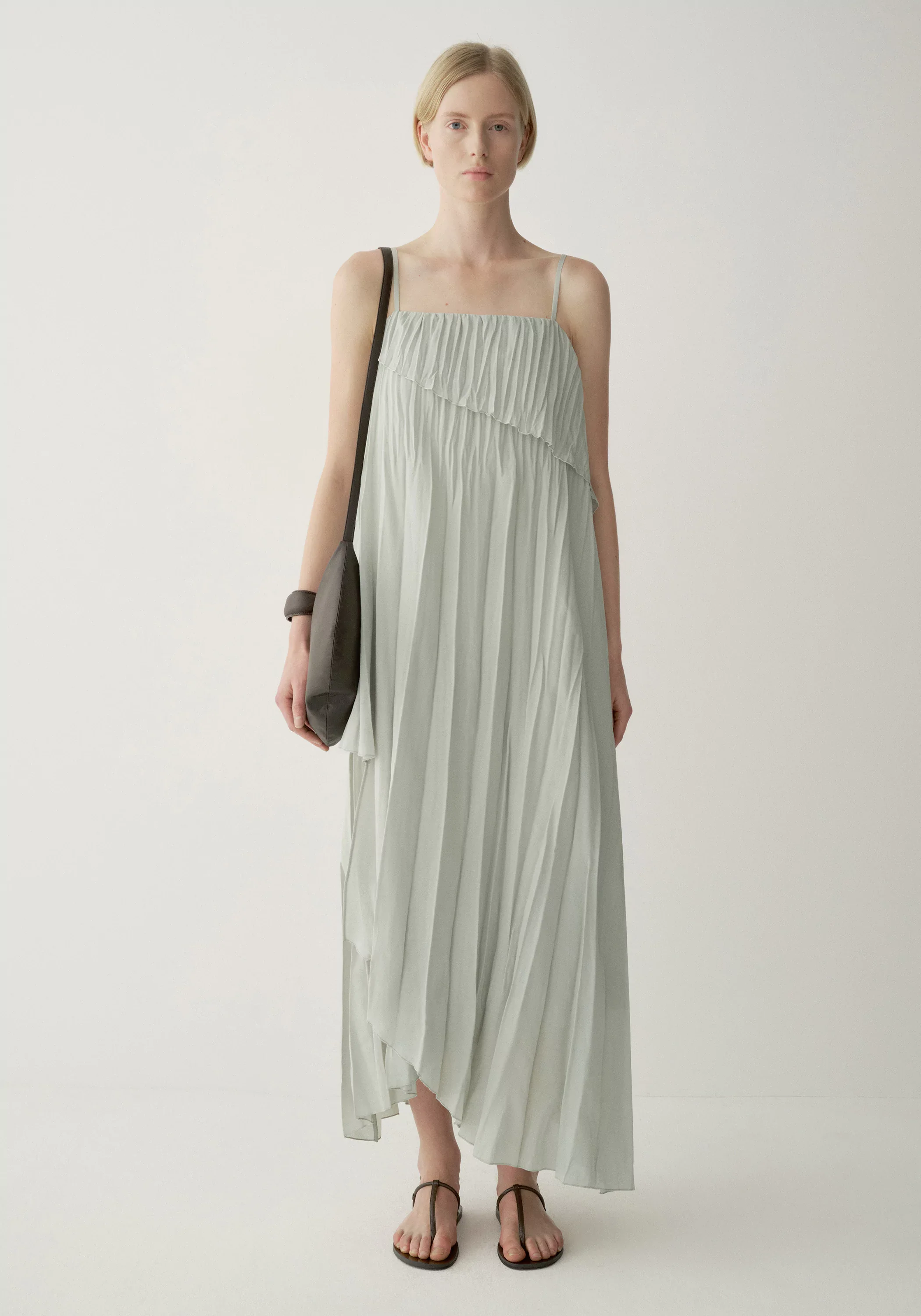 Asymmetric Pleated Dress - Image 18