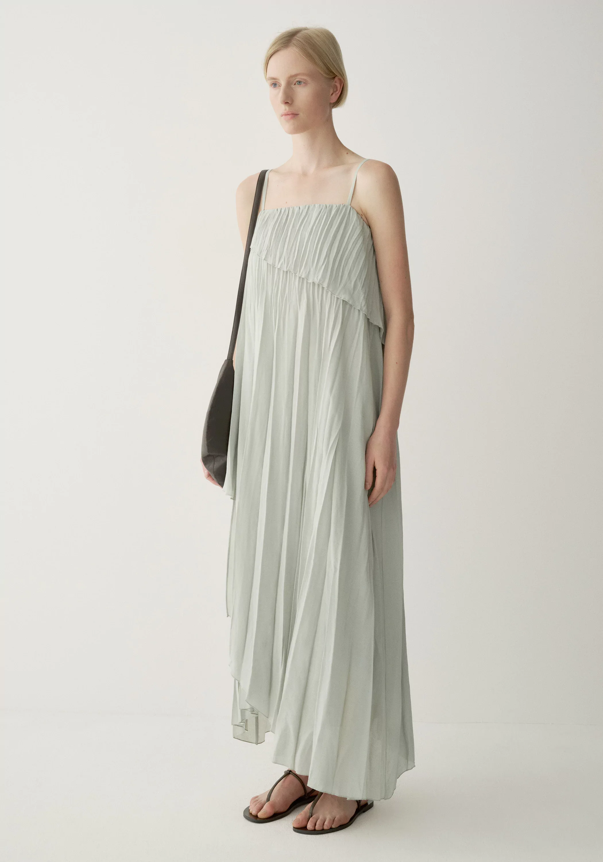 Asymmetric Pleated Dress - Image 19