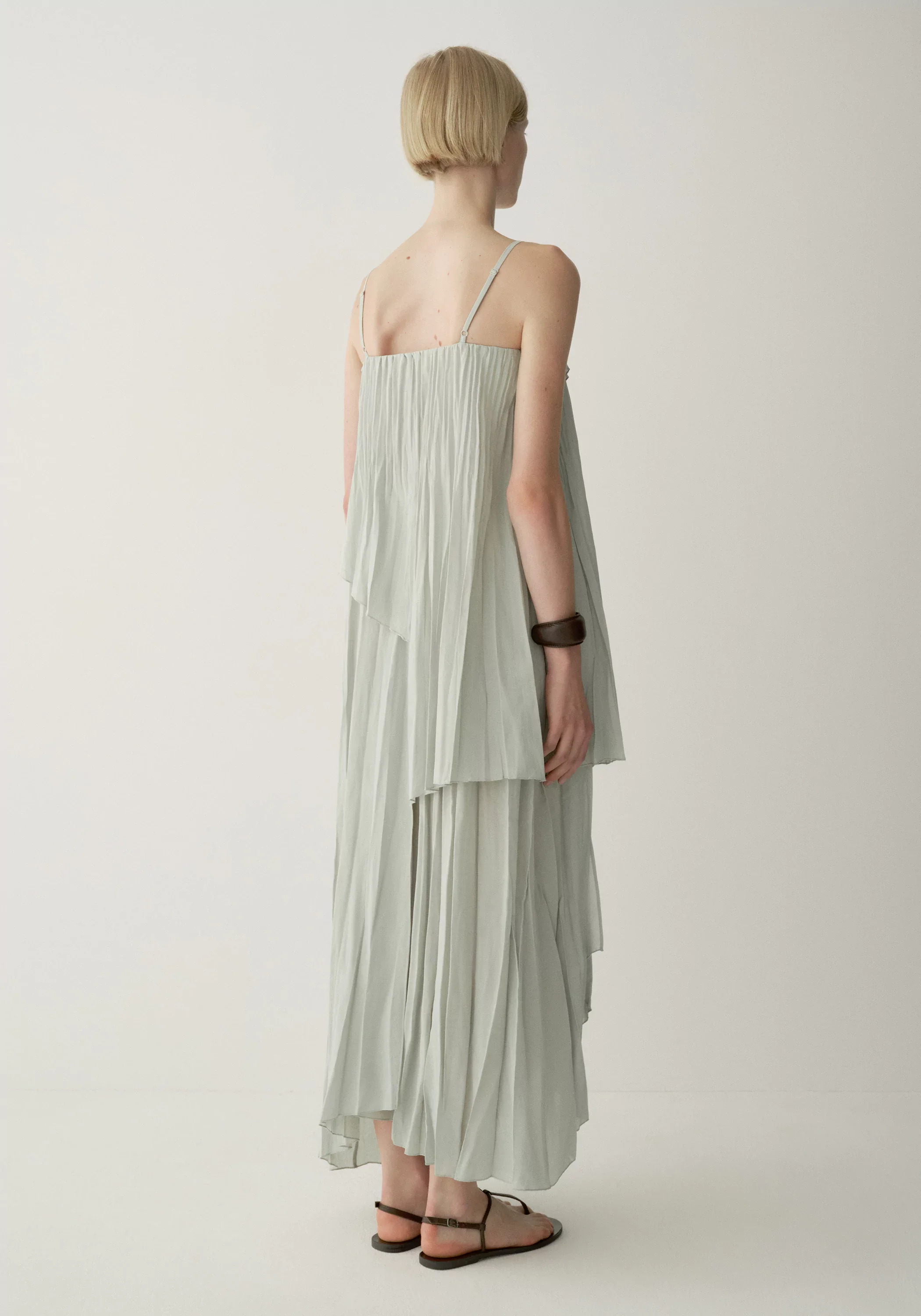 Asymmetric Pleated Dress - Image 20