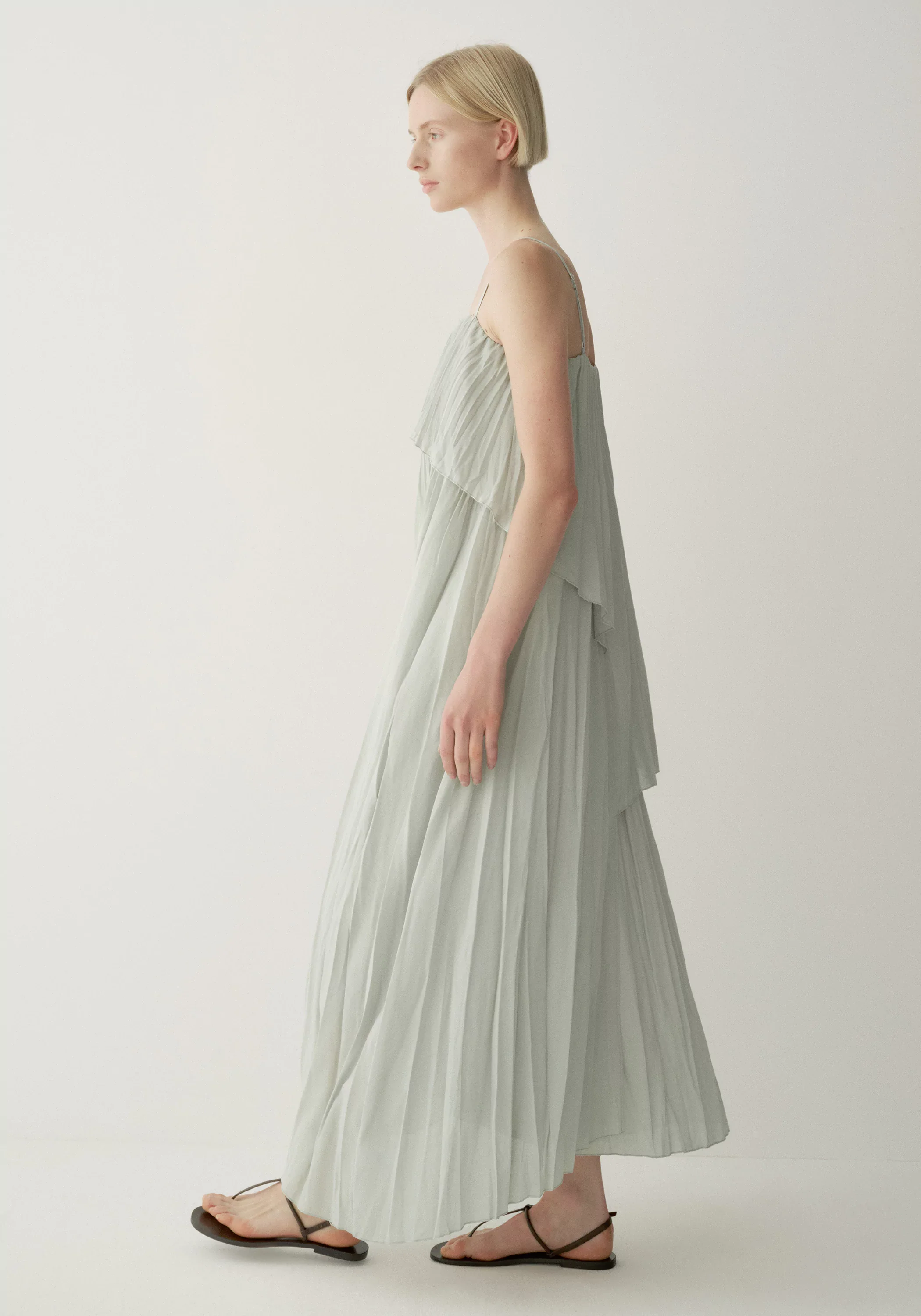 Asymmetric Pleated Dress - Image 22