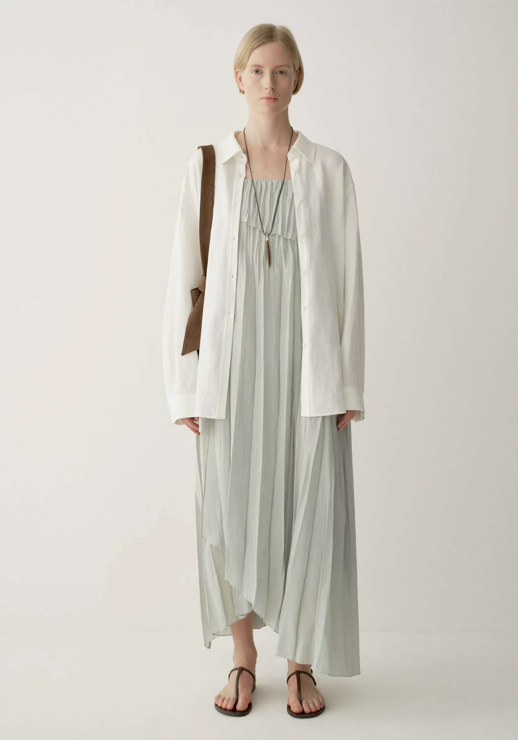 Asymmetric Pleated Dress - Image 23