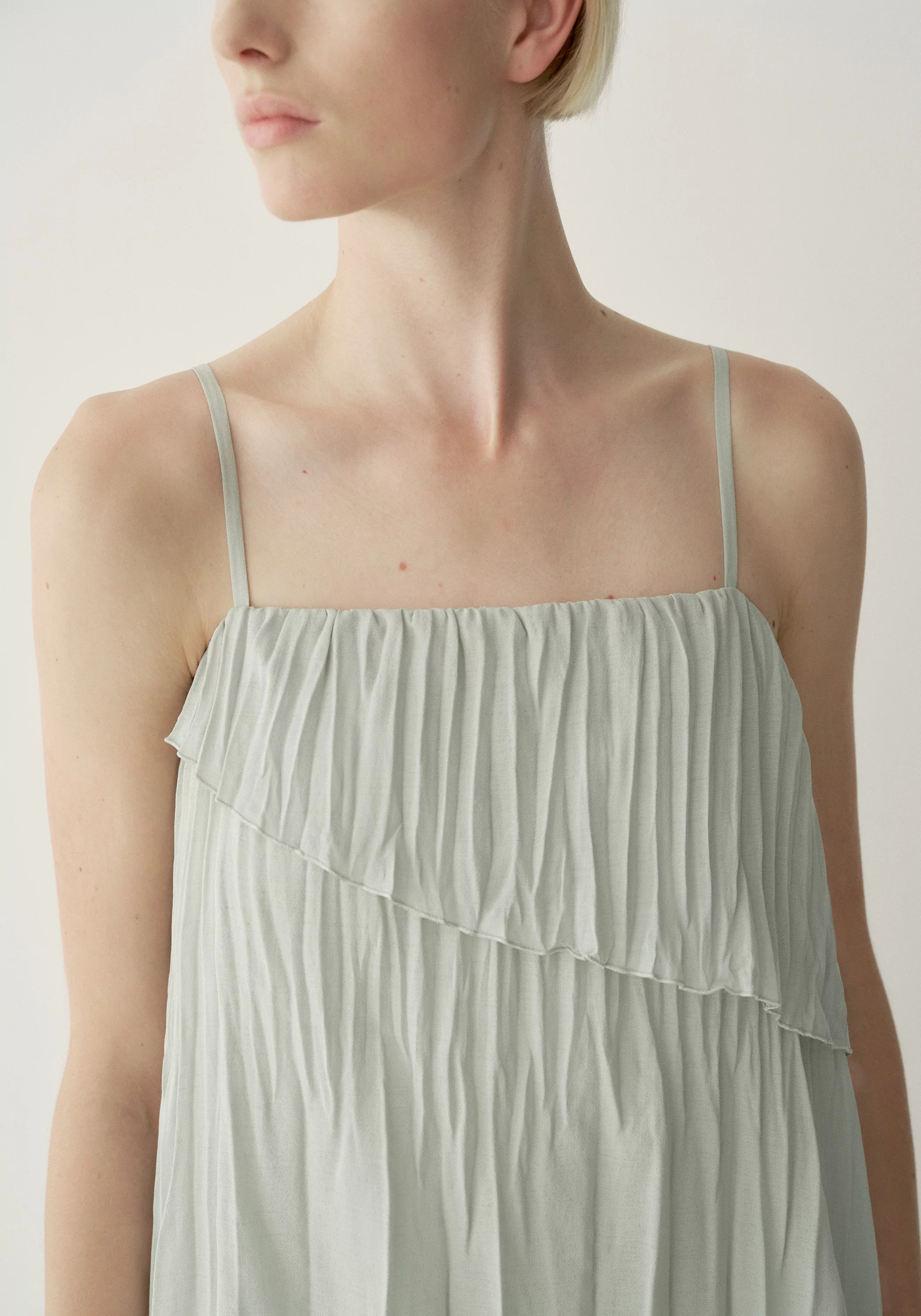 Asymmetric Pleated Dress - Image 24