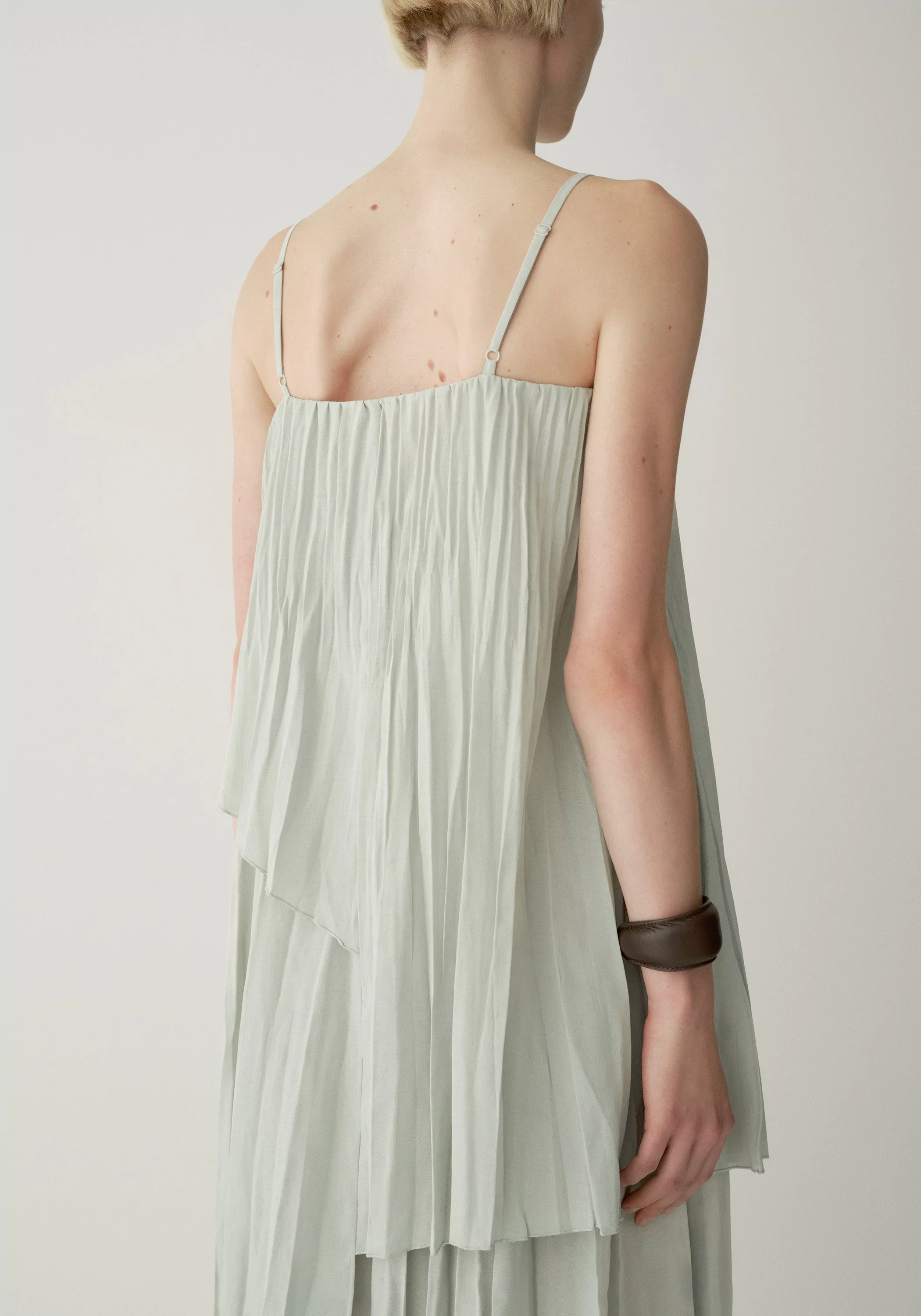 Asymmetric Pleated Dress - Image 25
