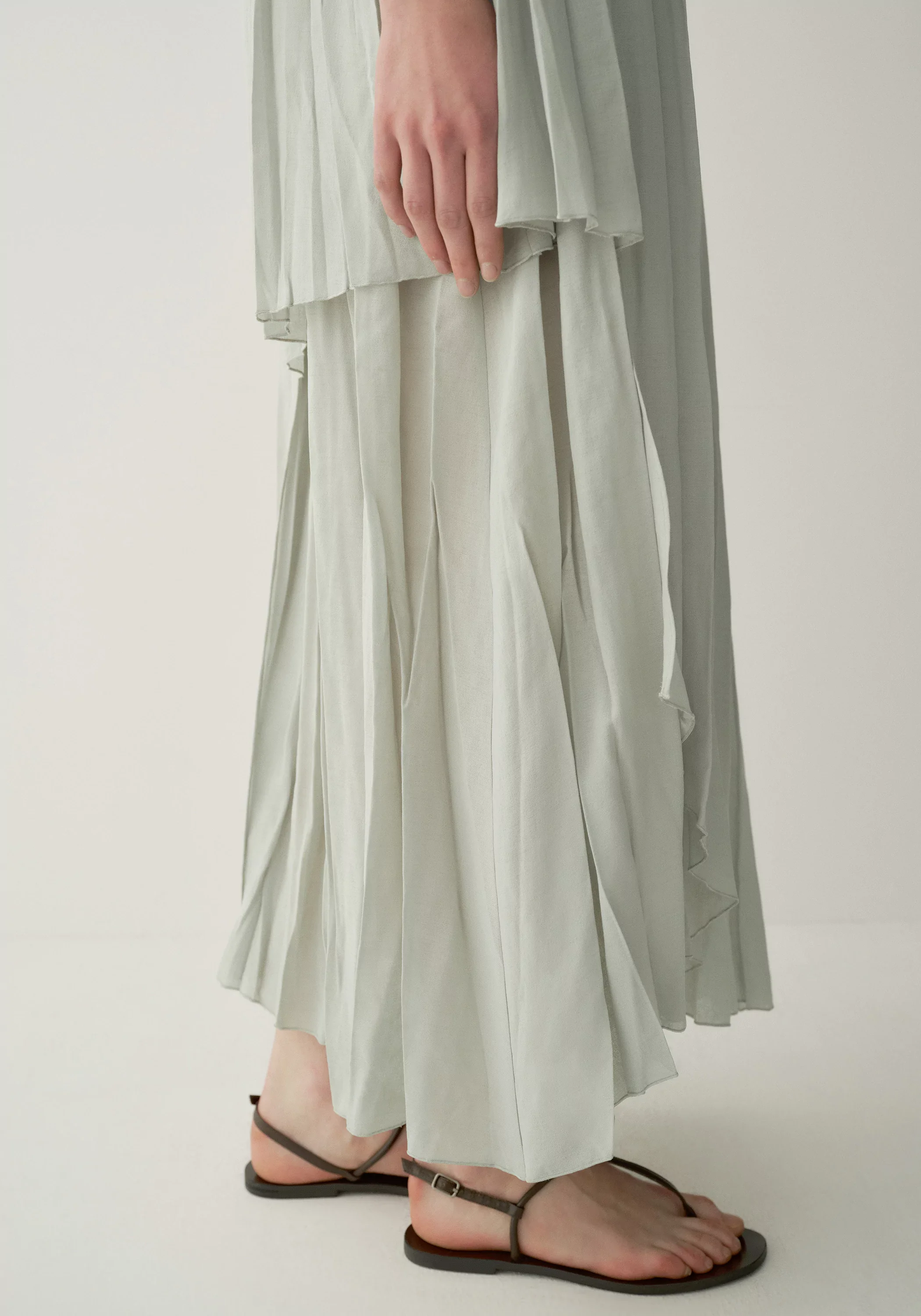 Asymmetric Pleated Dress - Image 26