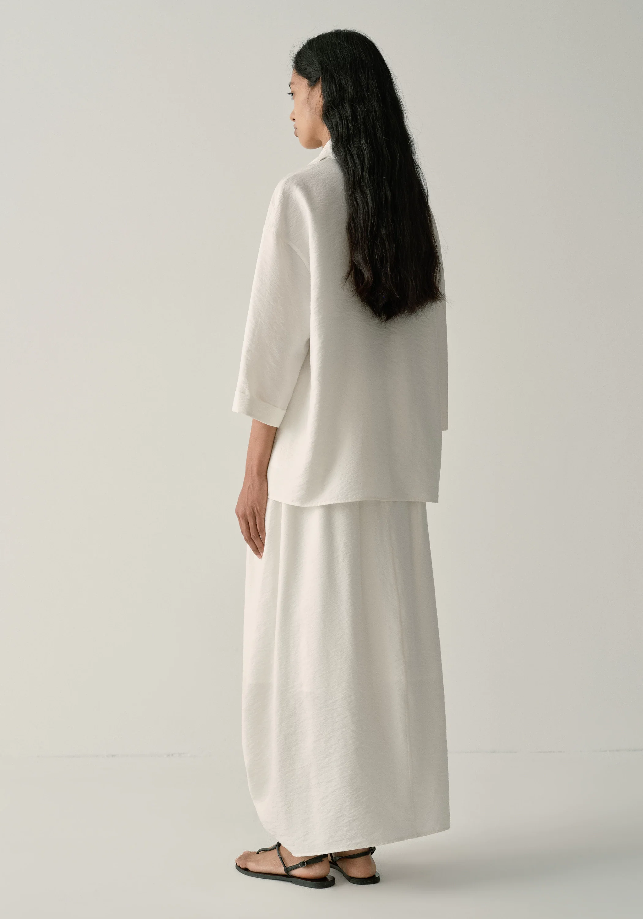 Asymmetric Scarf-detail Top - Image 13