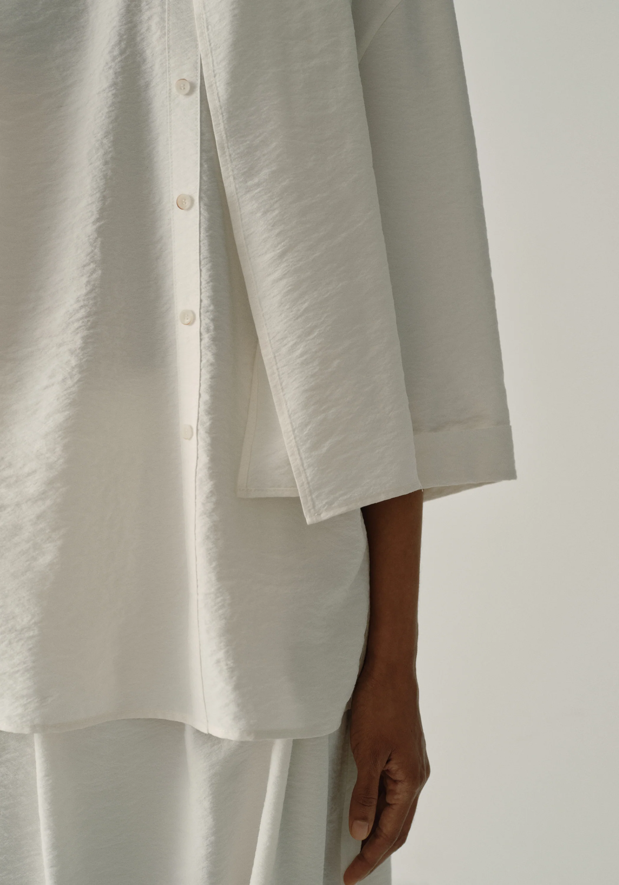 Asymmetric Scarf-detail Top - Image 16