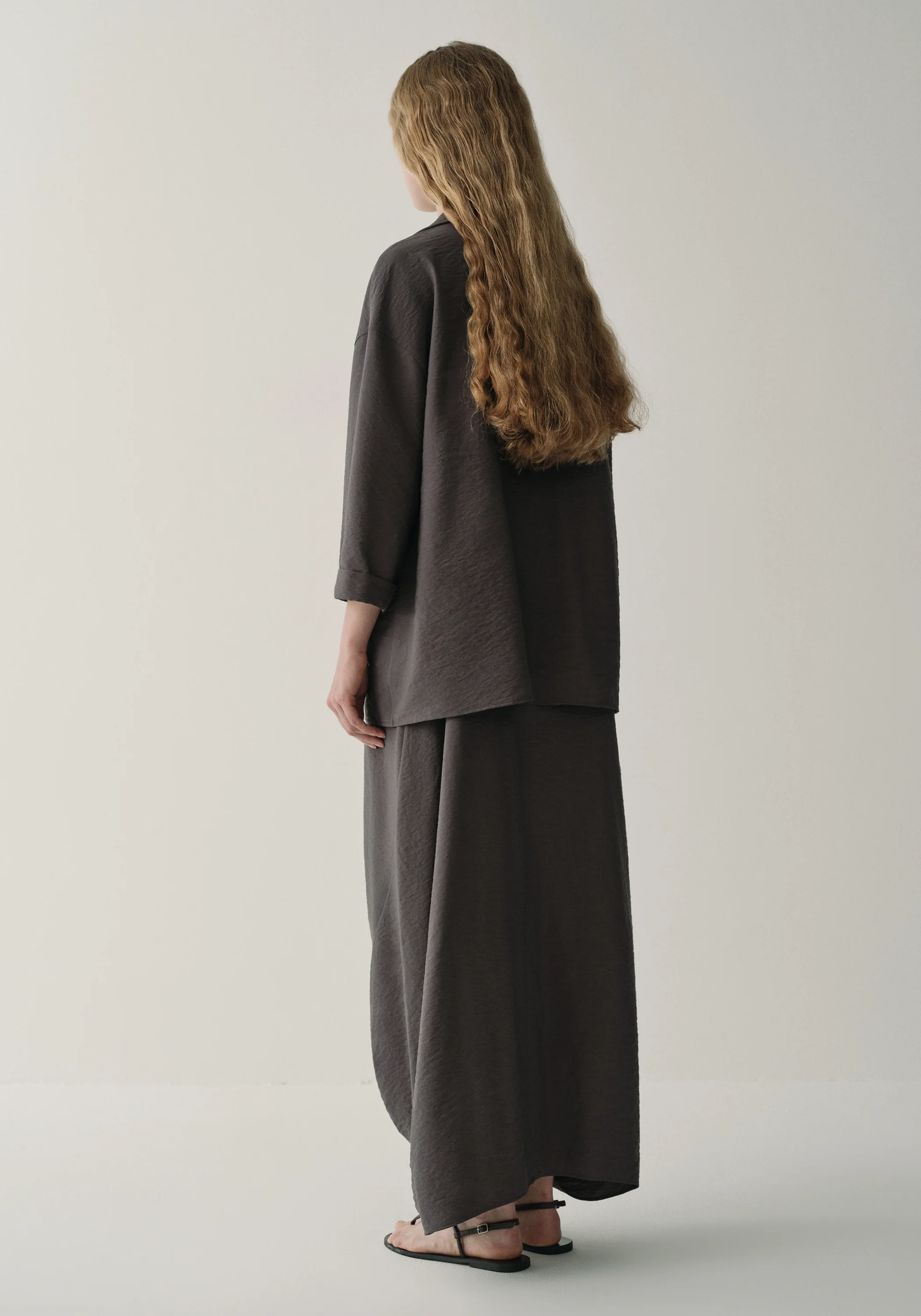 Asymmetric Scarf-detail Top - Image 5
