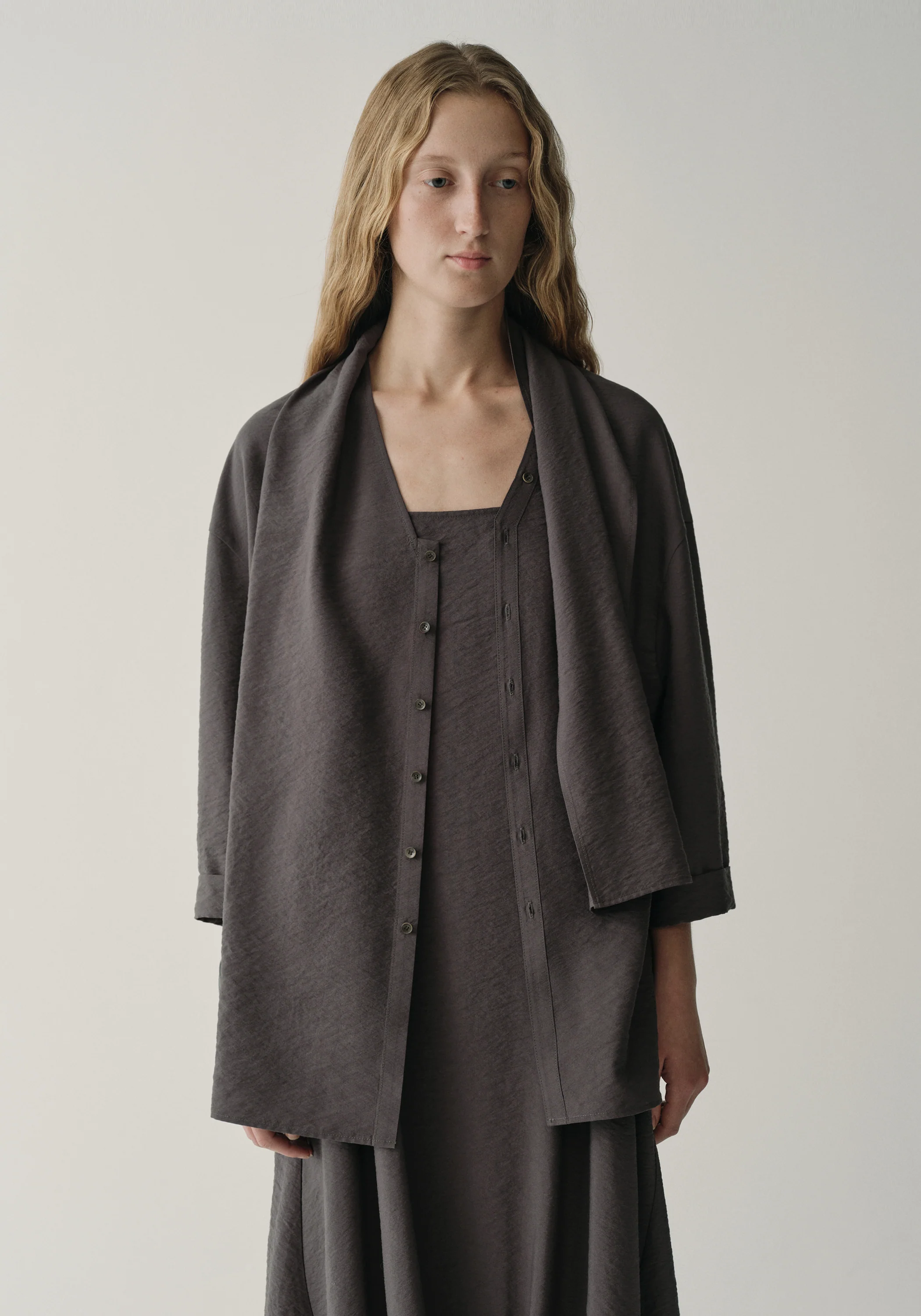 Asymmetric Scarf-detail Top - Image 7