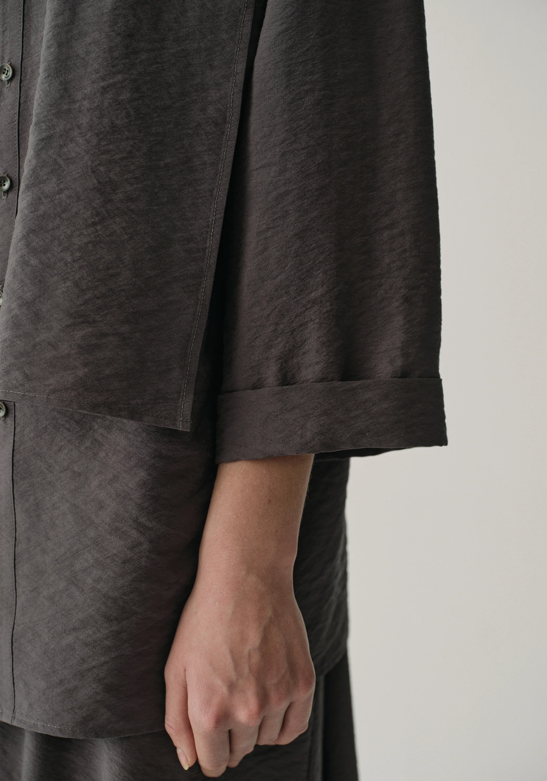 Asymmetric Scarf-detail Top - Image 9