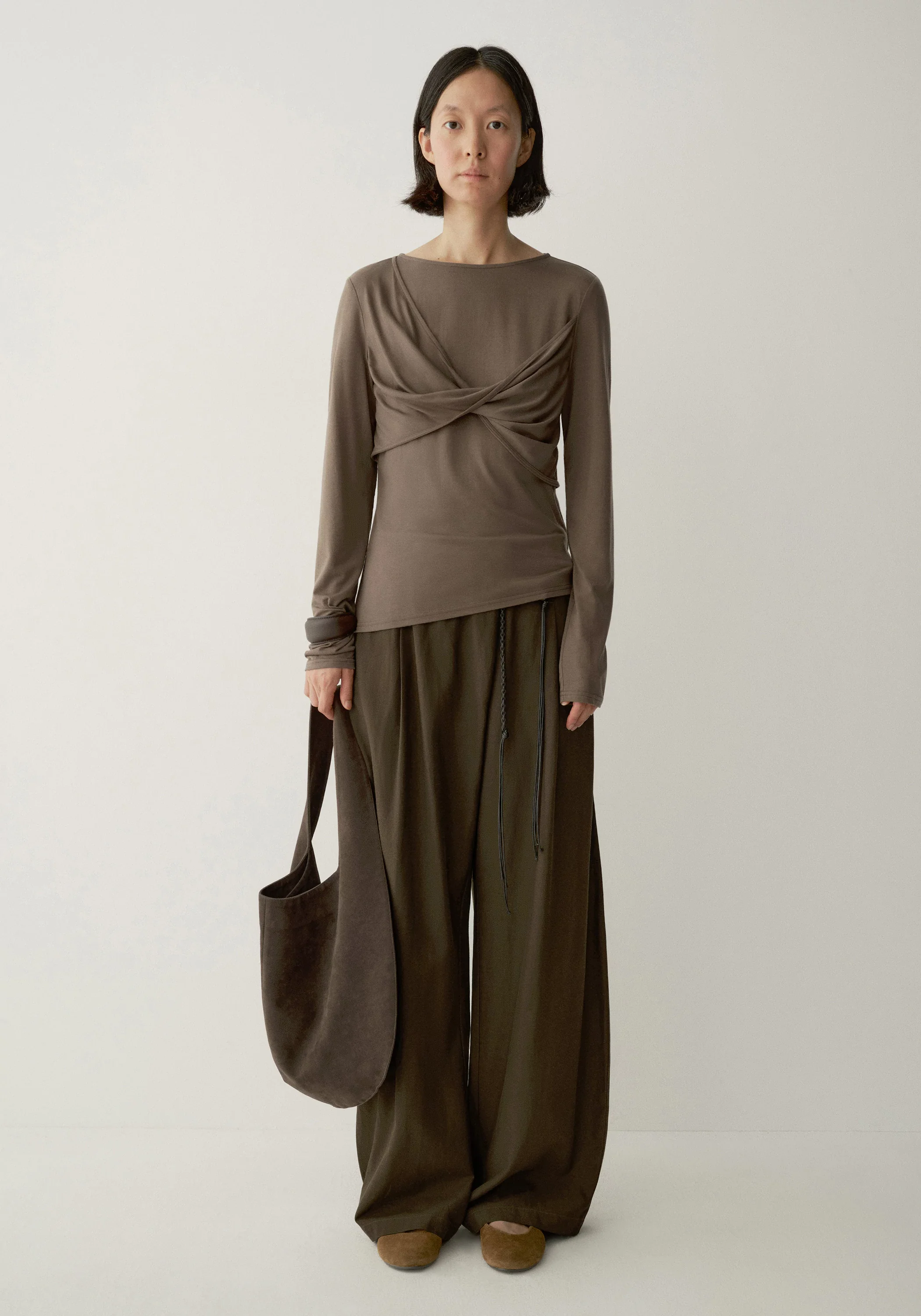 Asymmetric Twist-knot T-shirt - Image 3