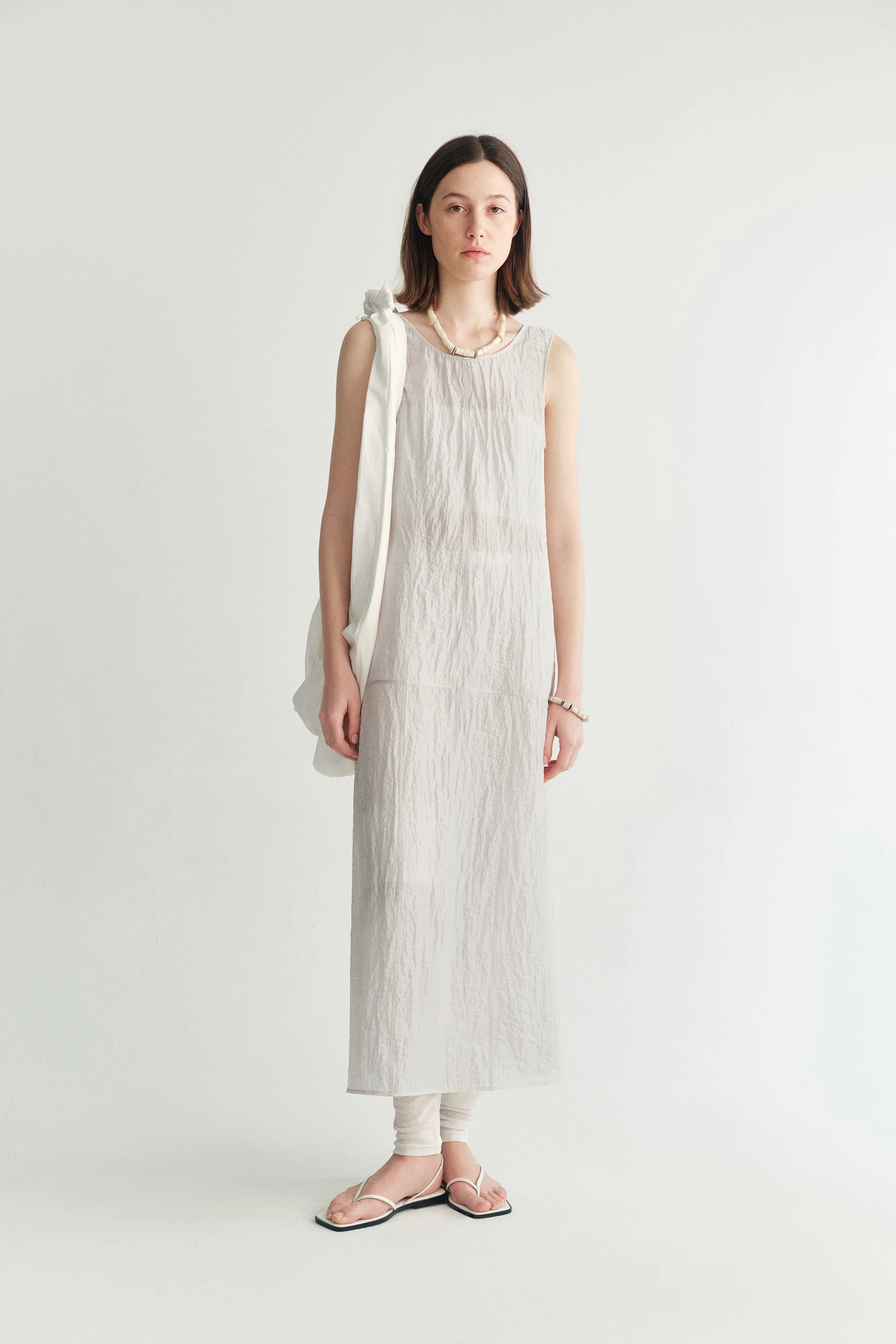 Backless Tie Silk Dress - Image 11