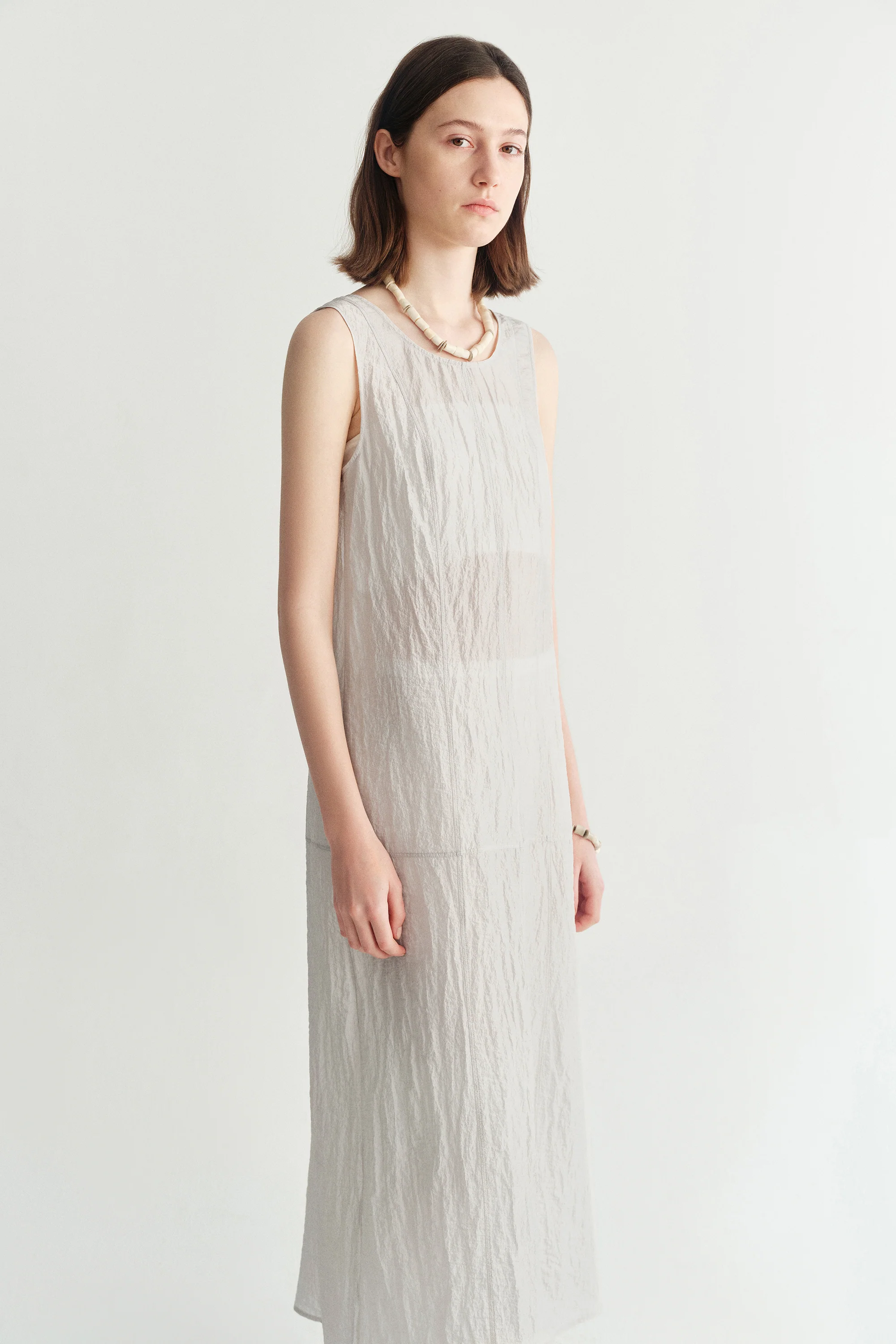 Backless Tie Silk Dress - Image 14