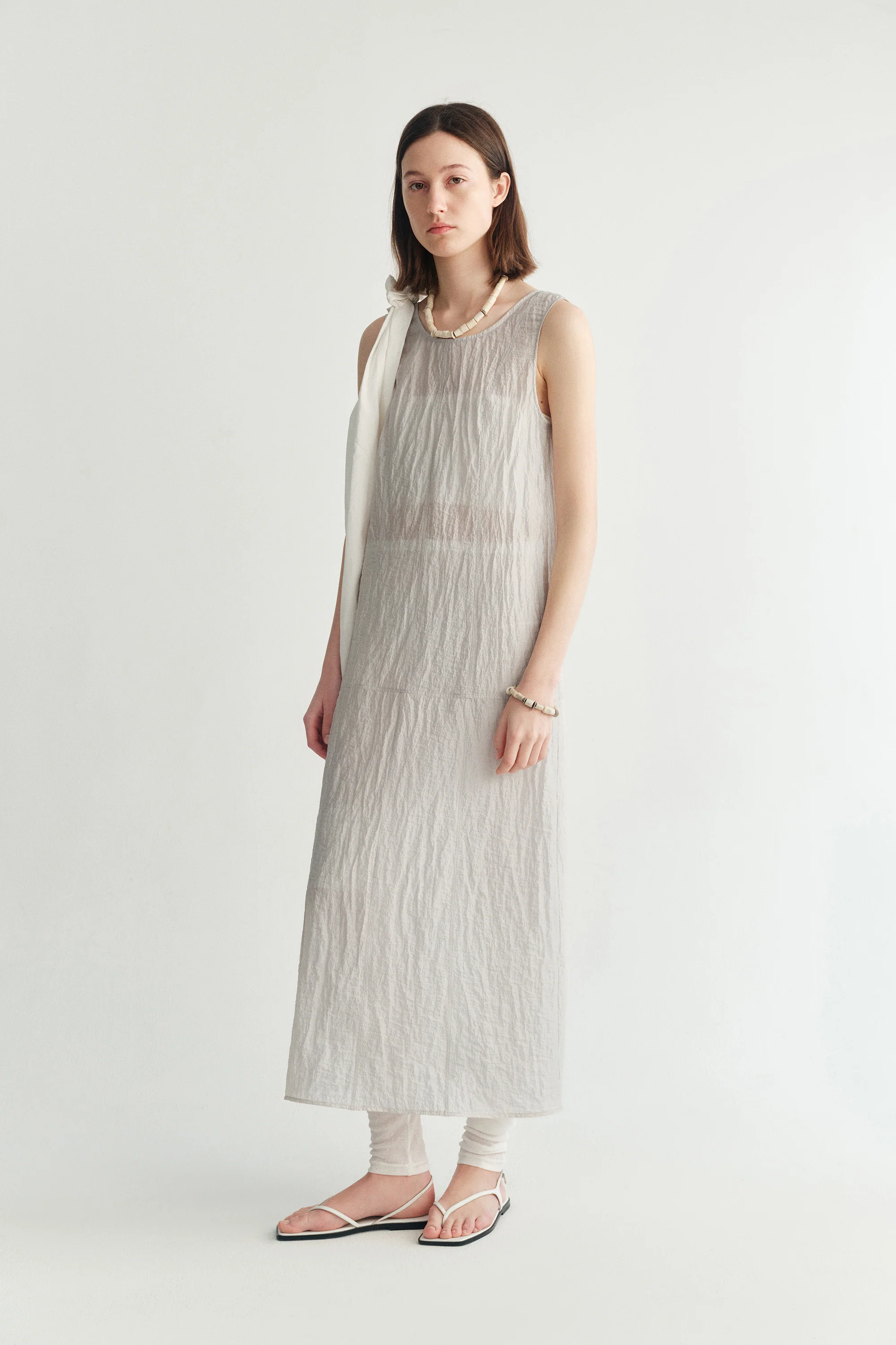 Backless Tie Silk Dress - Image 2