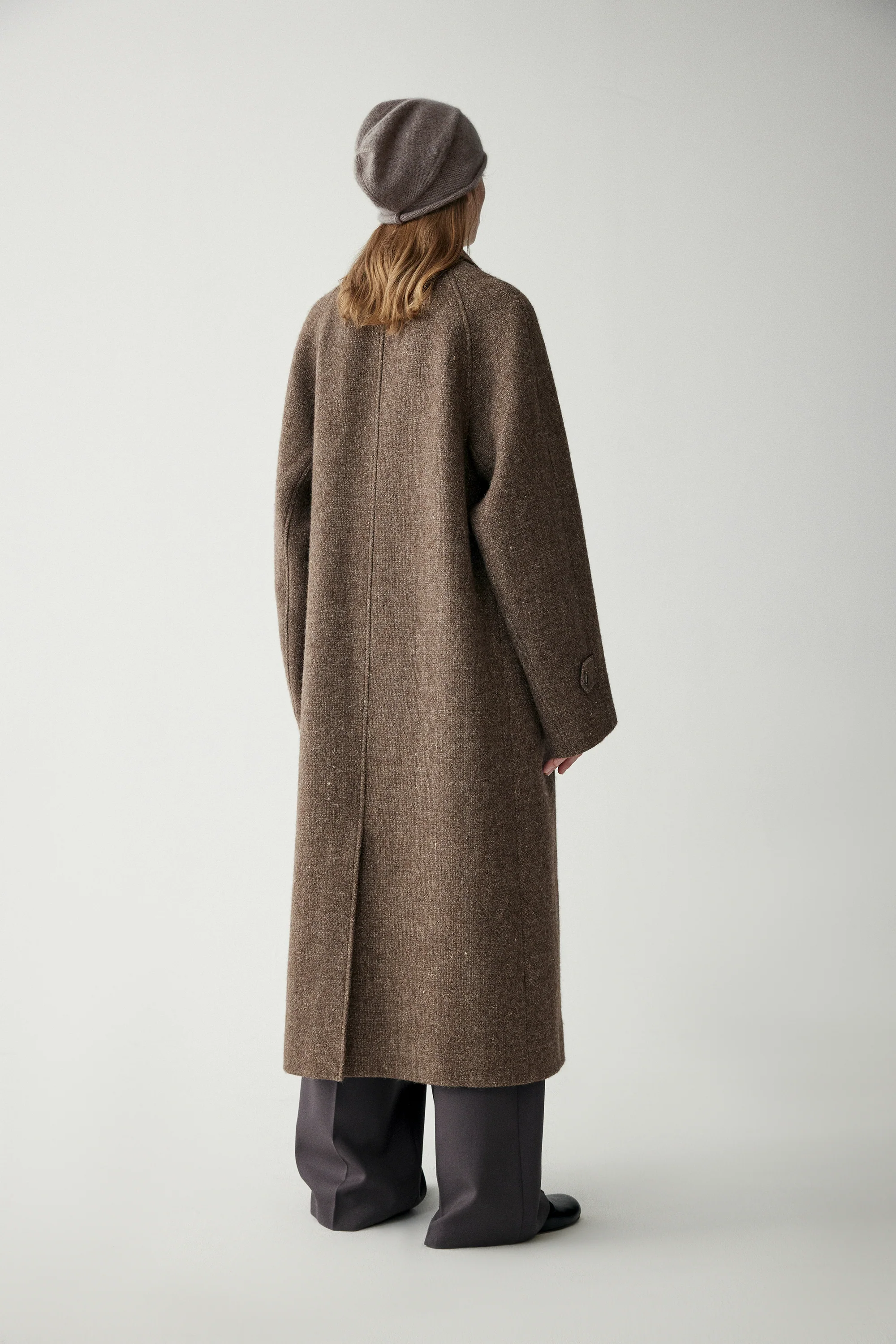 Shetland Wool and Linen Blend Coat - Image 10
